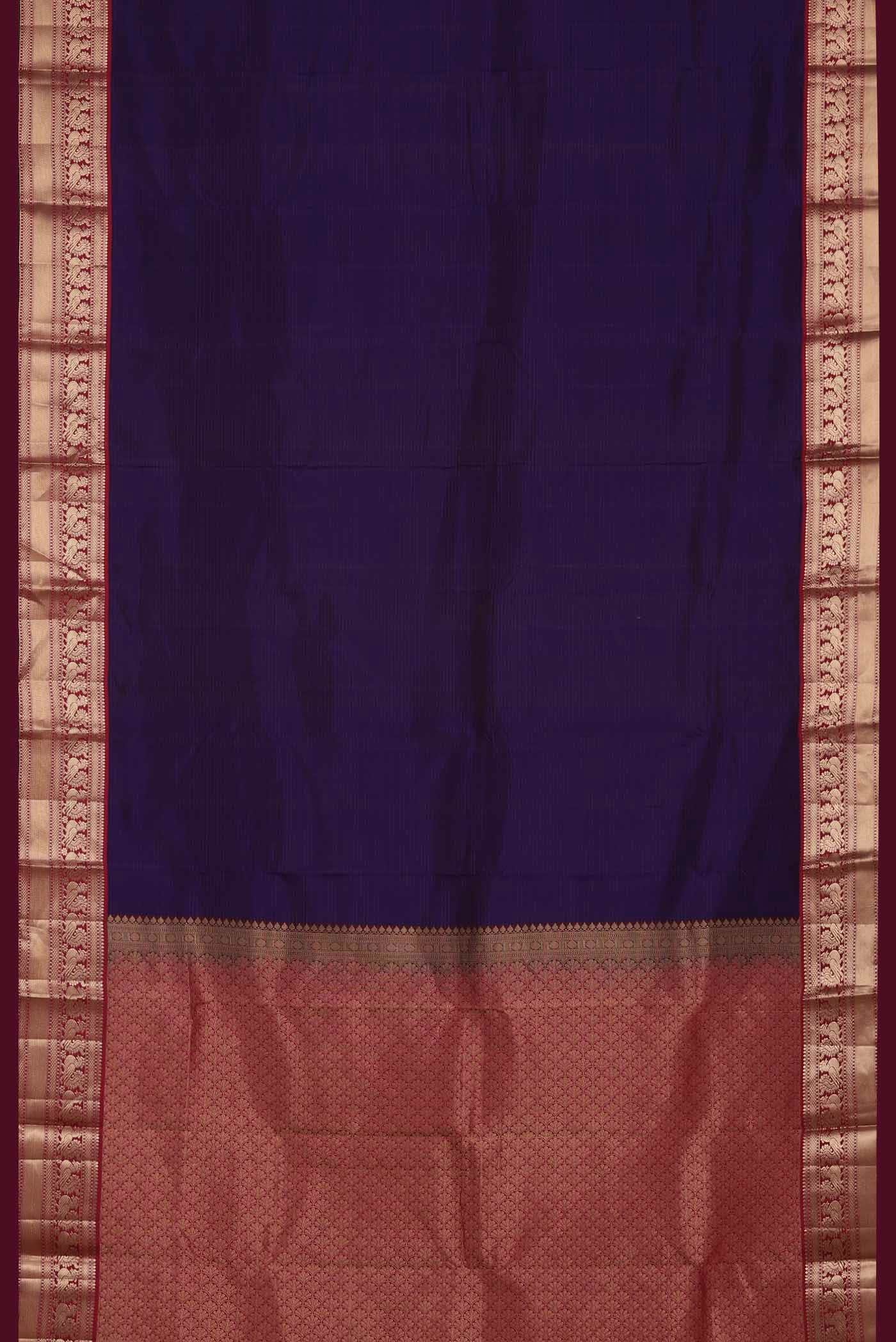 Blue Kanchipuram Silk Saree