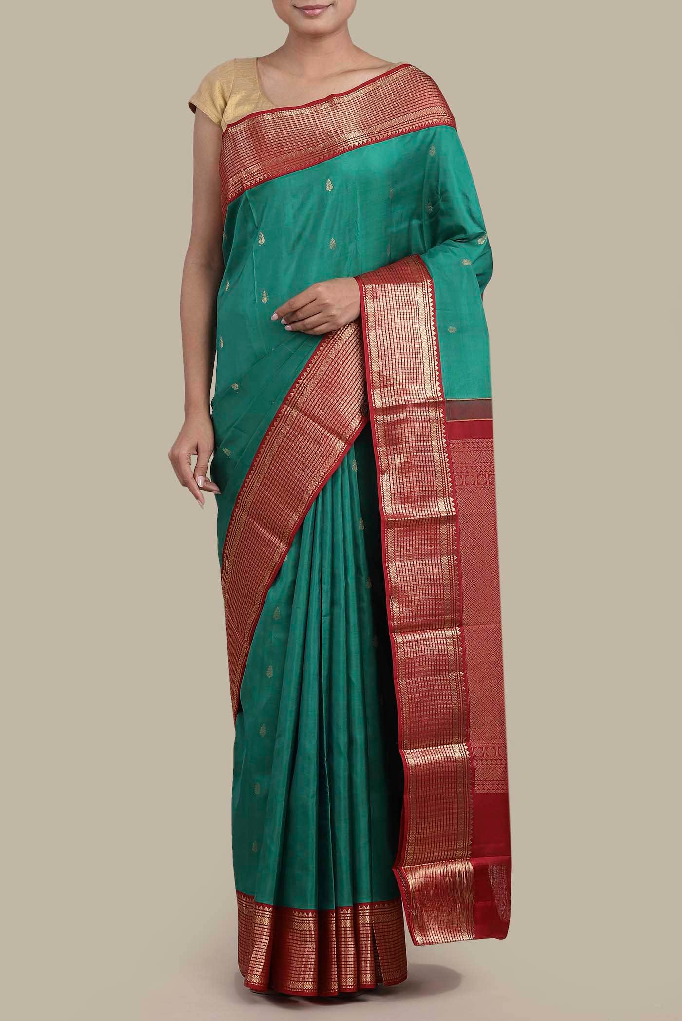 Green Kanchipuram Silk Saree
