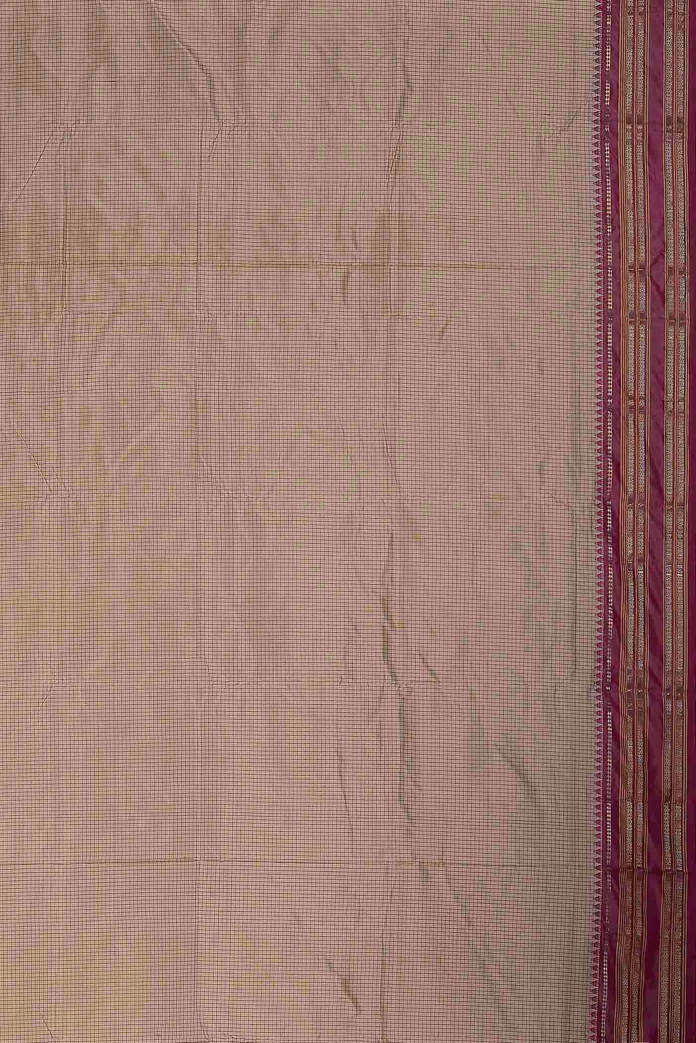 Beige Narayanpet Silk Saree