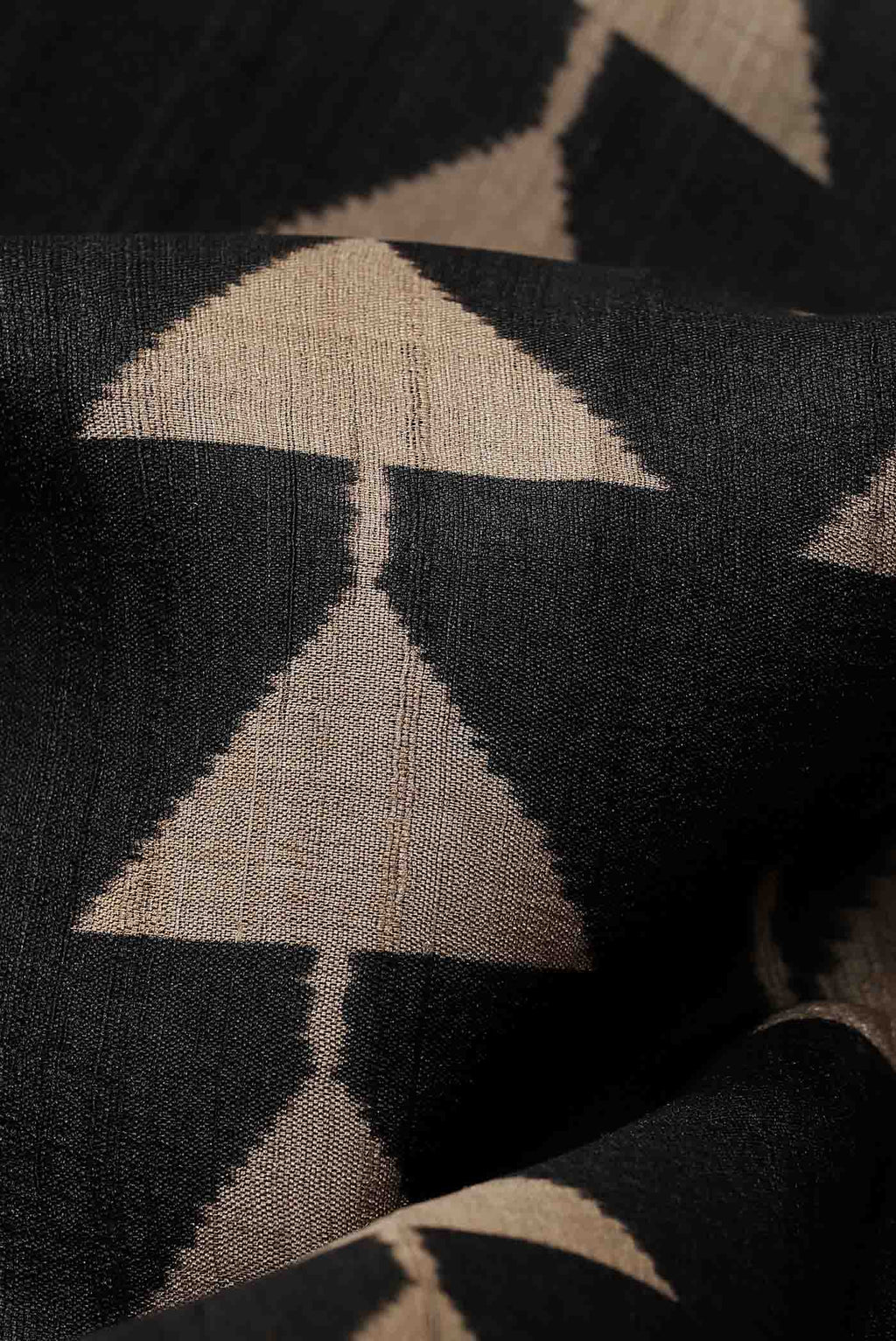 Black Bhagalpuri Tussar Silk Saree