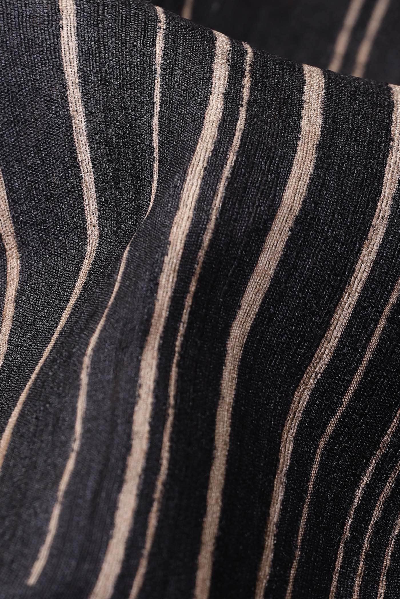 Black Bhagalpuri Tussar Silk Saree