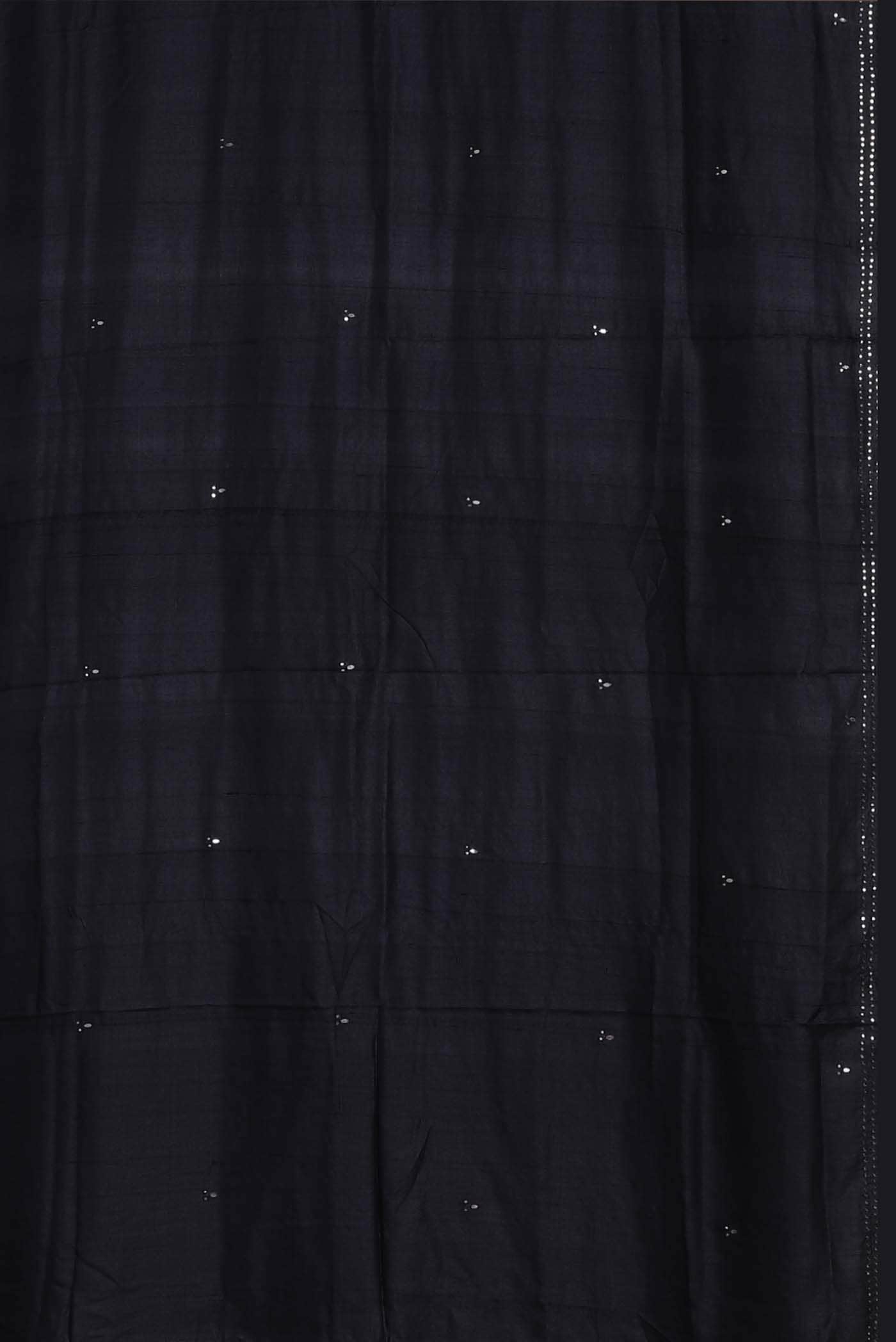 Black Bhagalpuri Tussar Silk Saree
