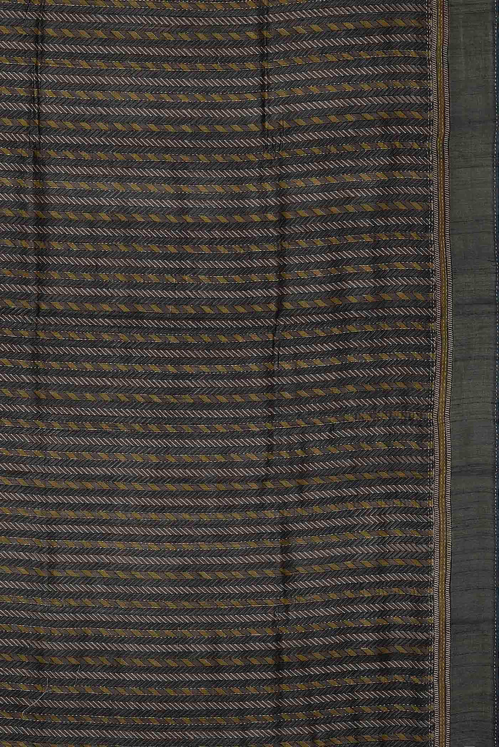 Grey Bhagalpuri Tussar Silk Saree