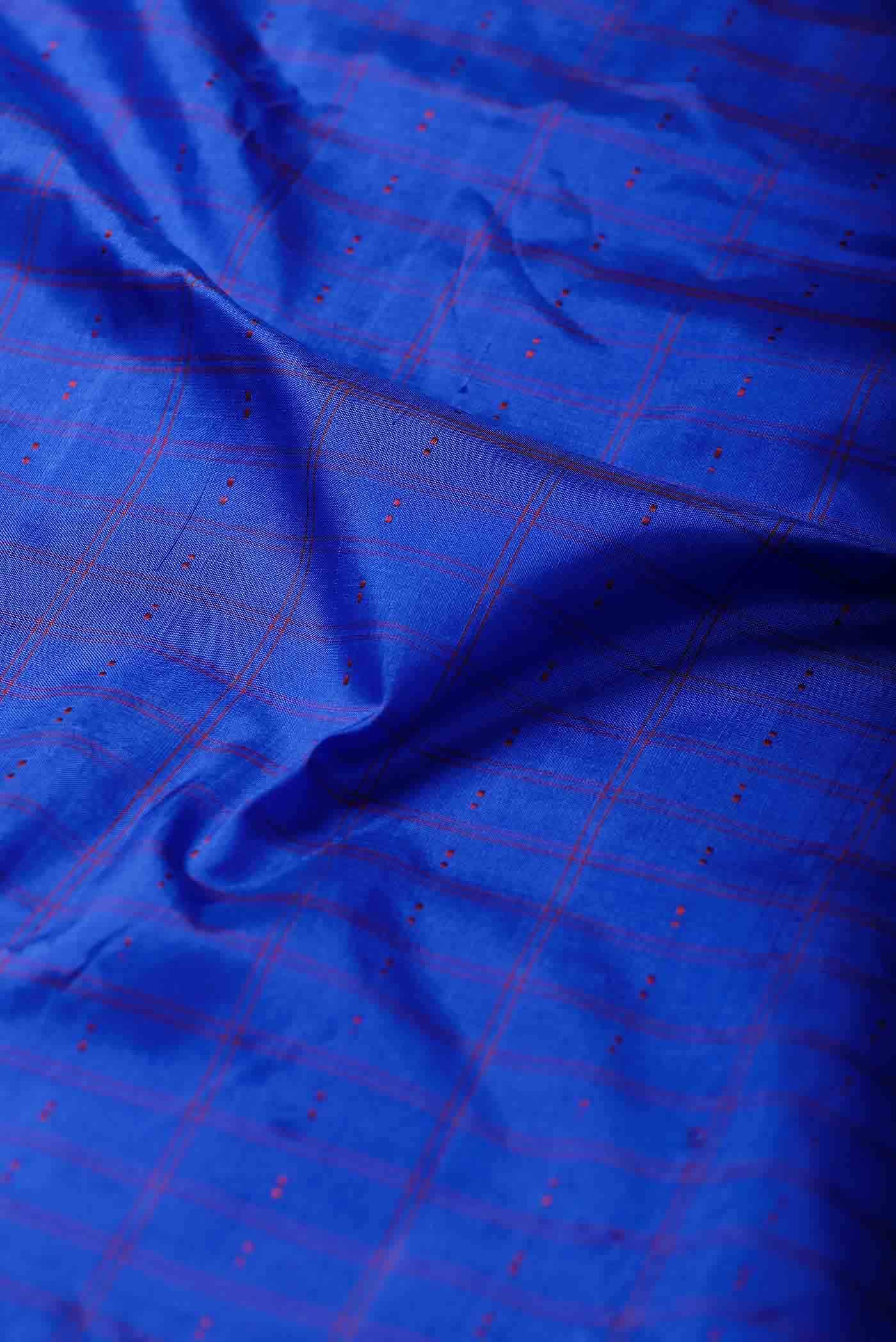 Blue Kanchipuram Silk Saree