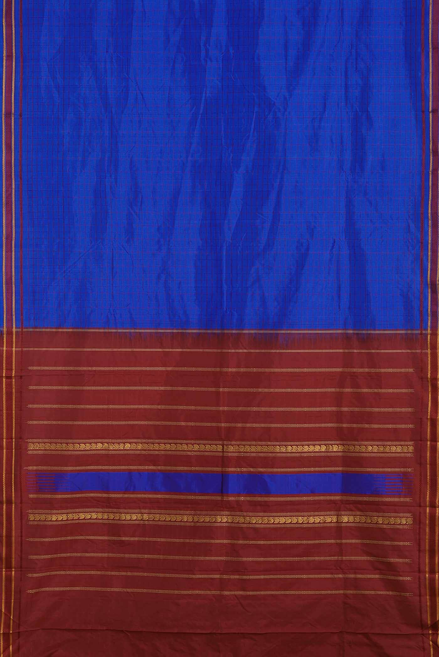 Blue Kanchipuram Silk Saree