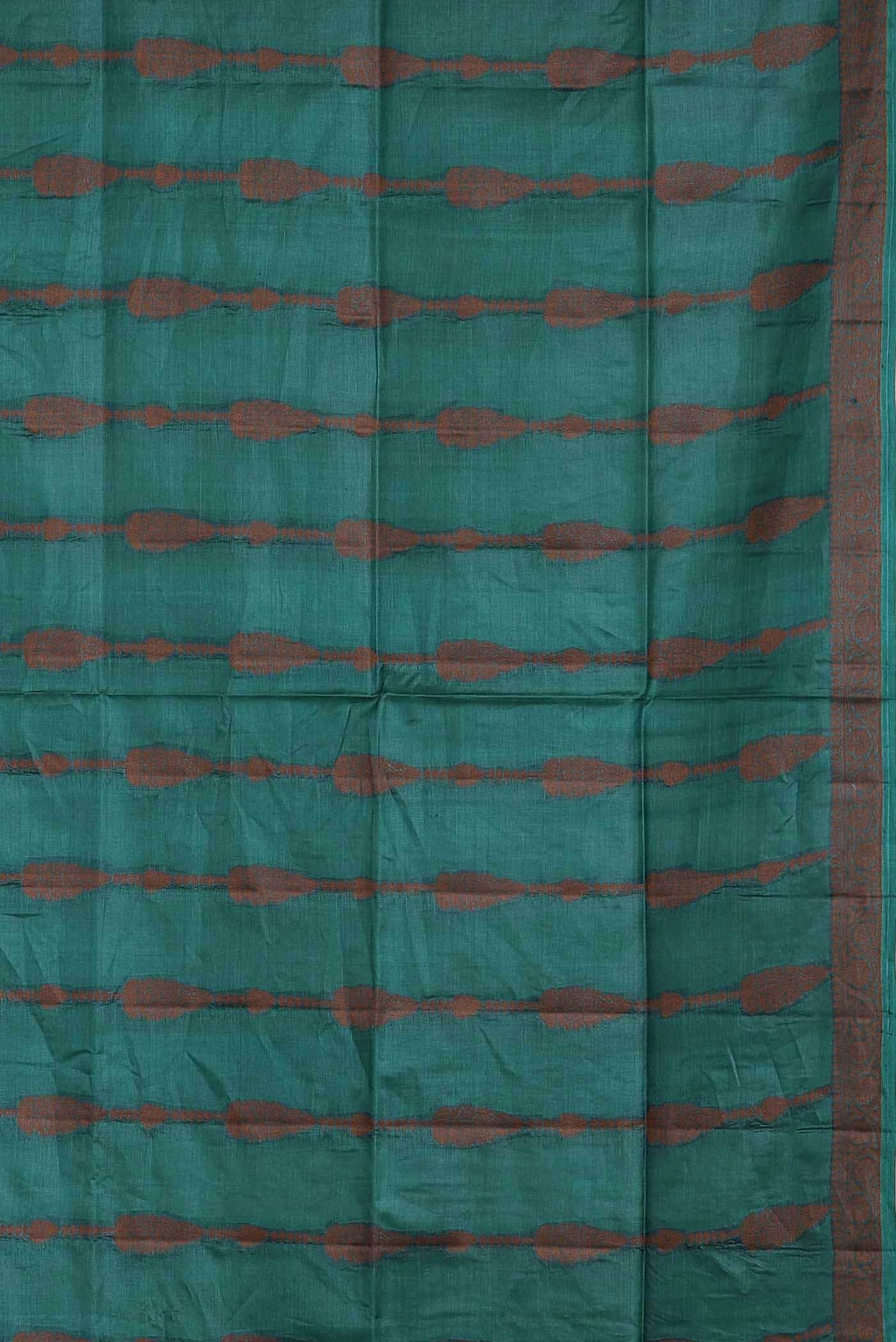 Green Banarasi Tussar Silk Saree