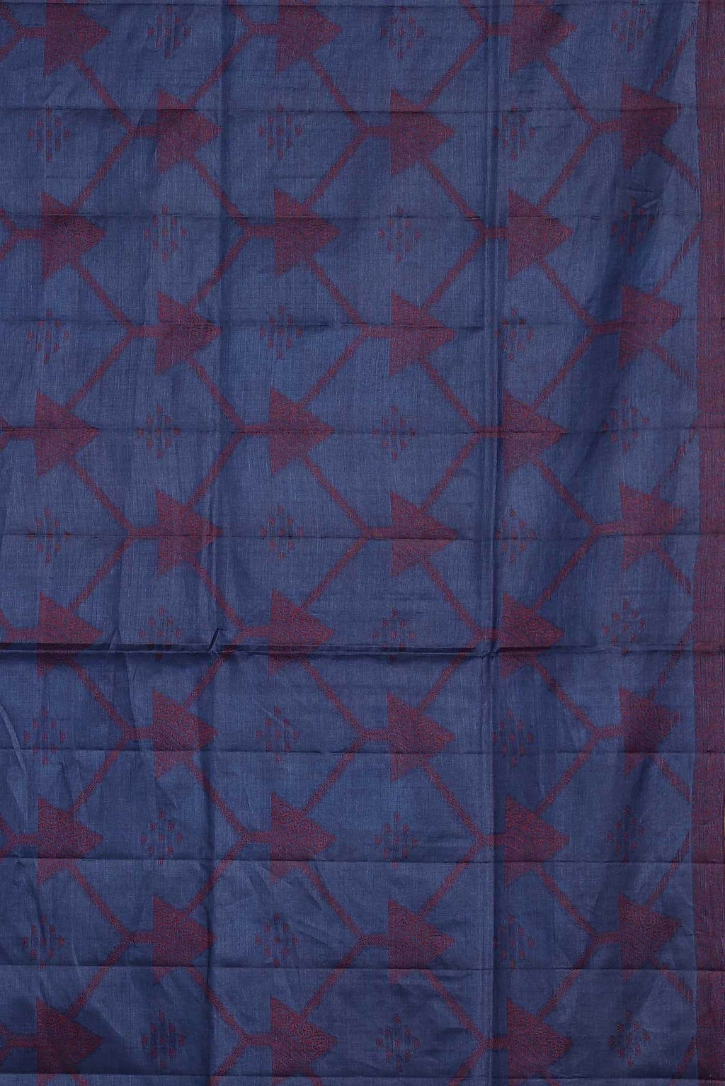 Blue Banarasi Tussar Silk Saree