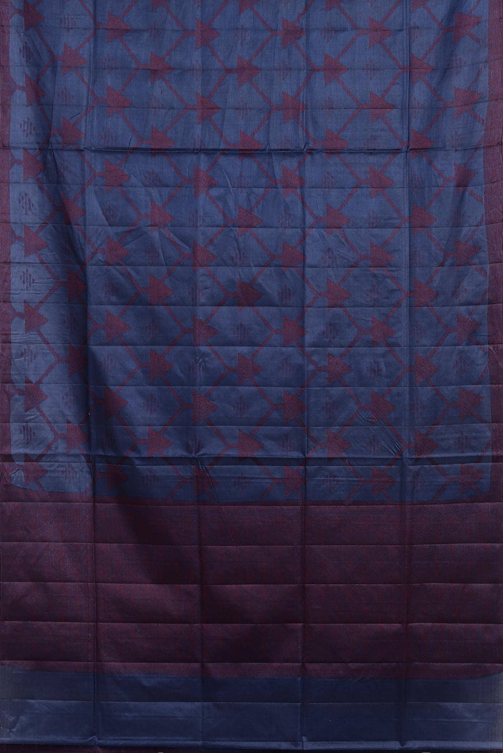 Blue Banarasi Tussar Silk Saree