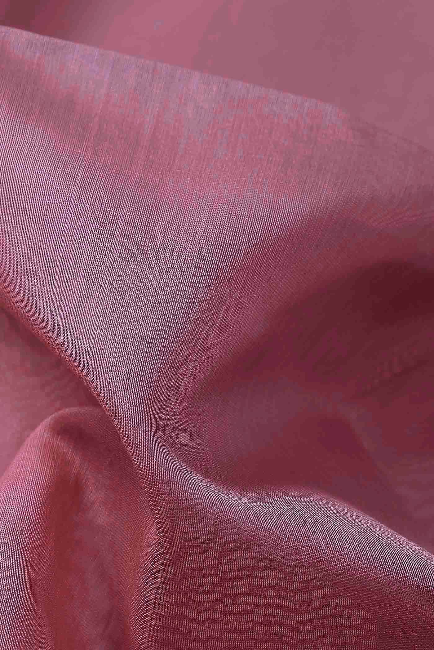 Pink Maheshwari Silk Cotton Saree