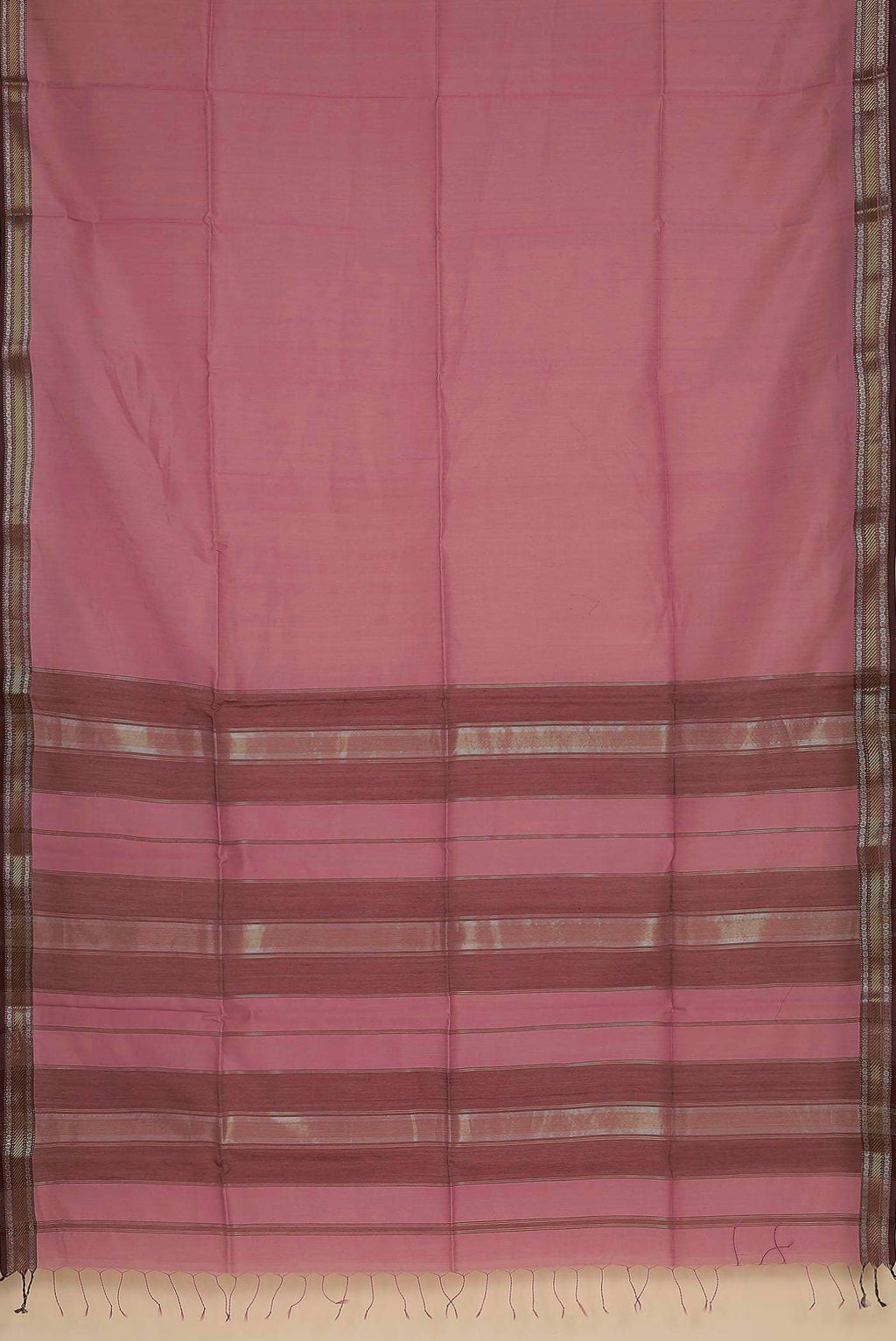 Pink Maheshwari Silk Cotton Saree
