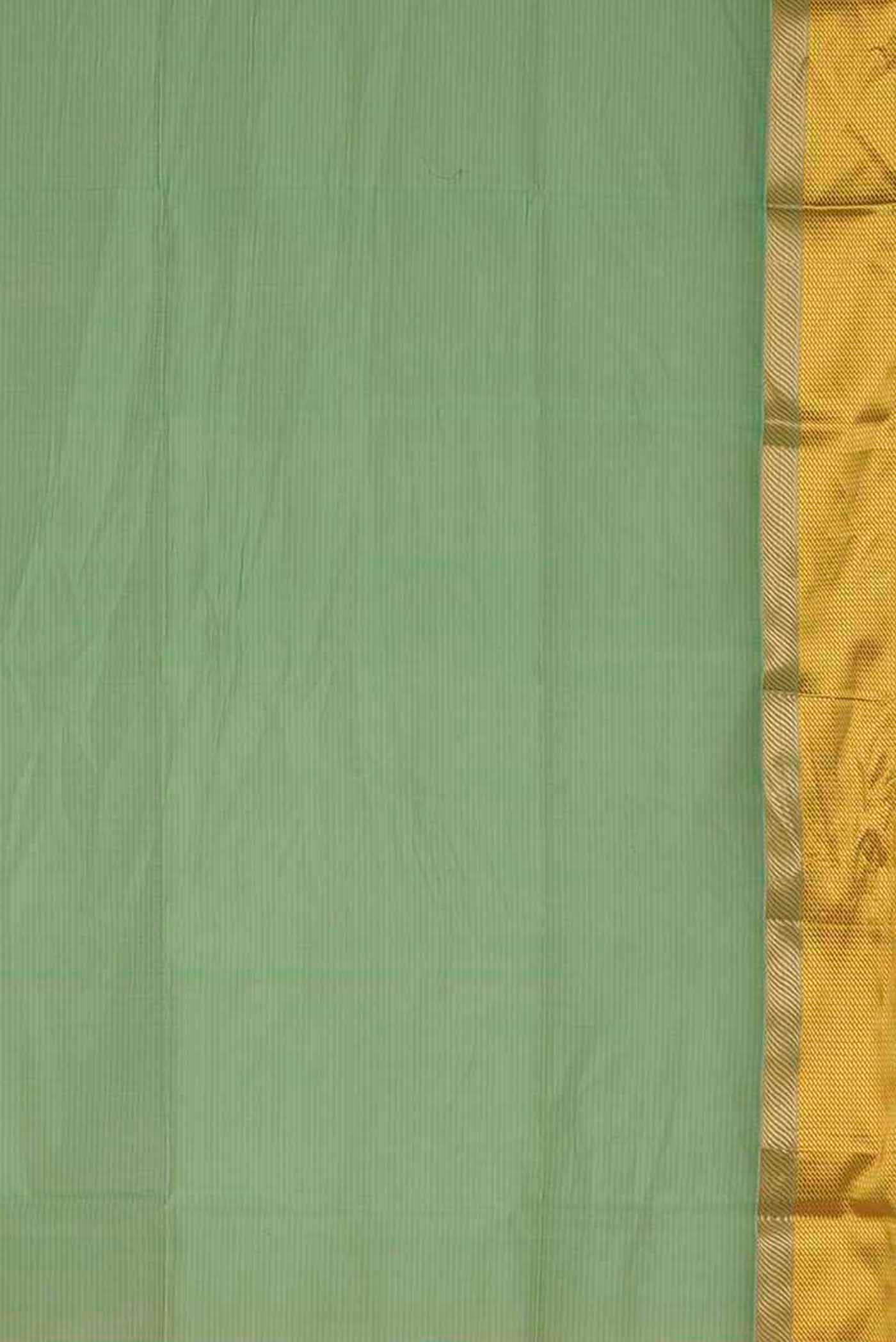 Green Maheshwari Silk Cotton Saree