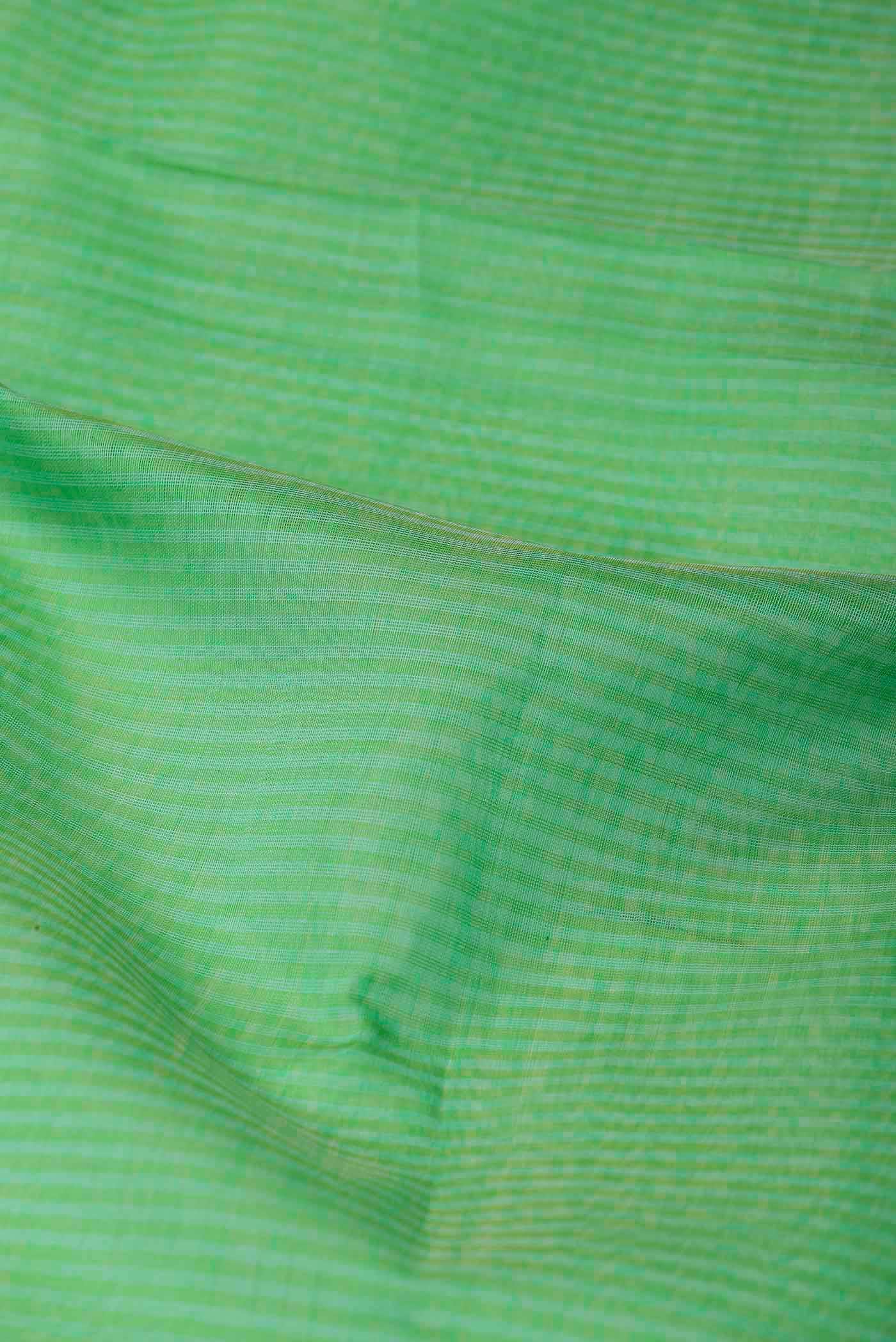 Green Maheshwari Silk Cotton Saree