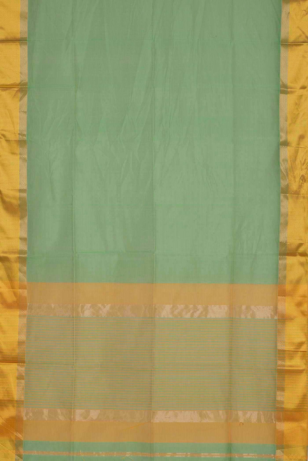 Green Maheshwari Silk Cotton Saree