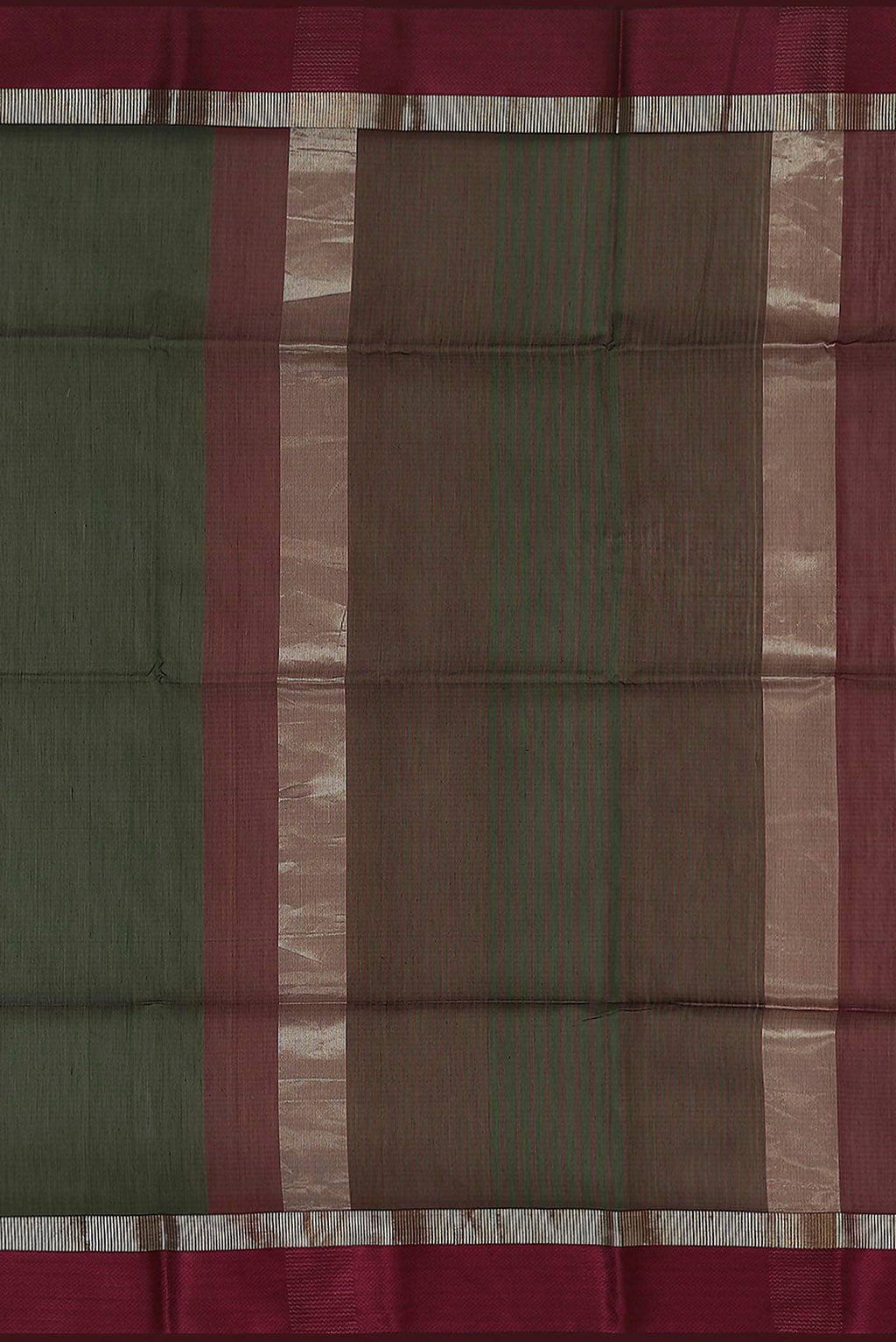 Green Maheshwari Silk Cotton Saree