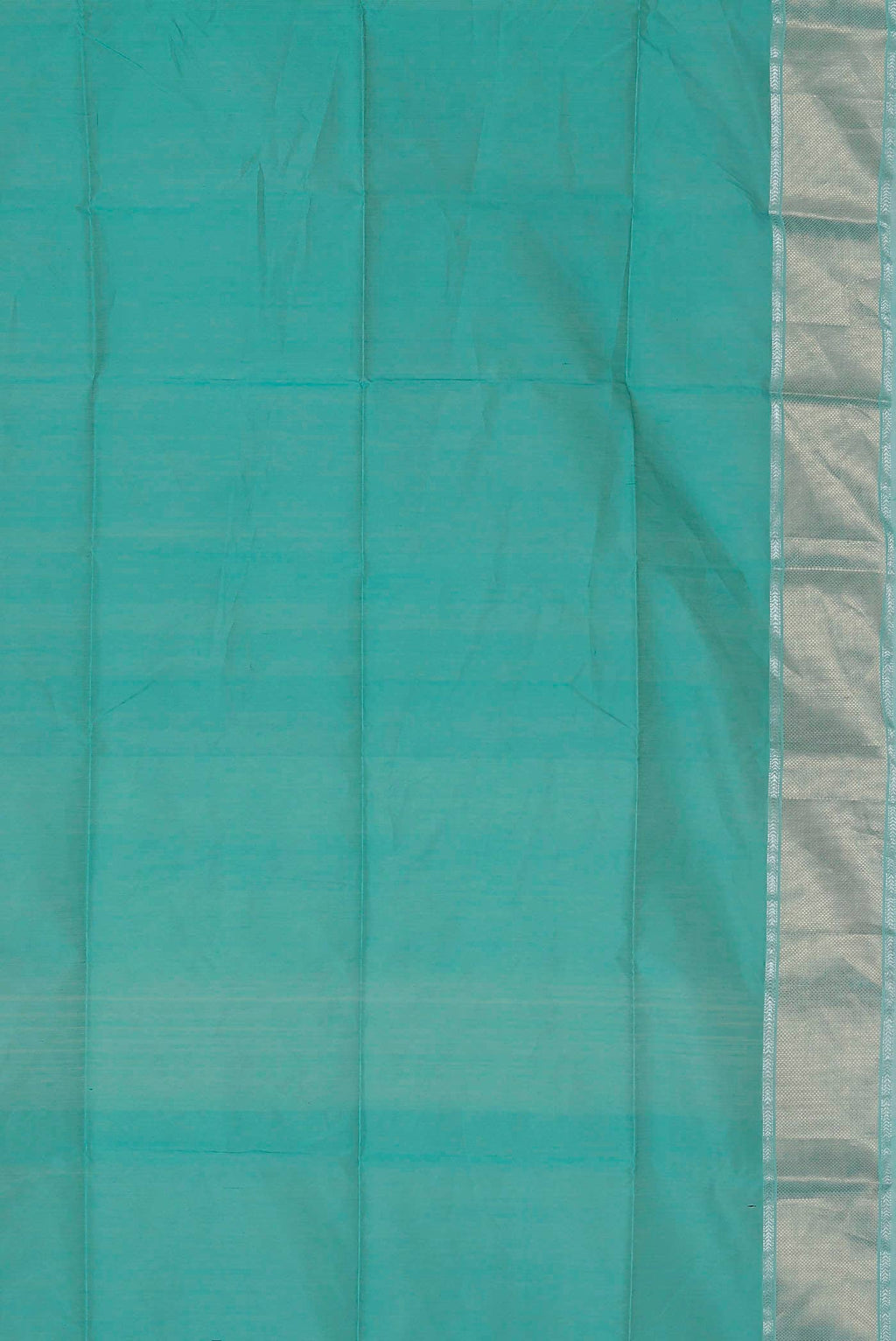 Turquoise Maheshwari Silk Cotton Saree