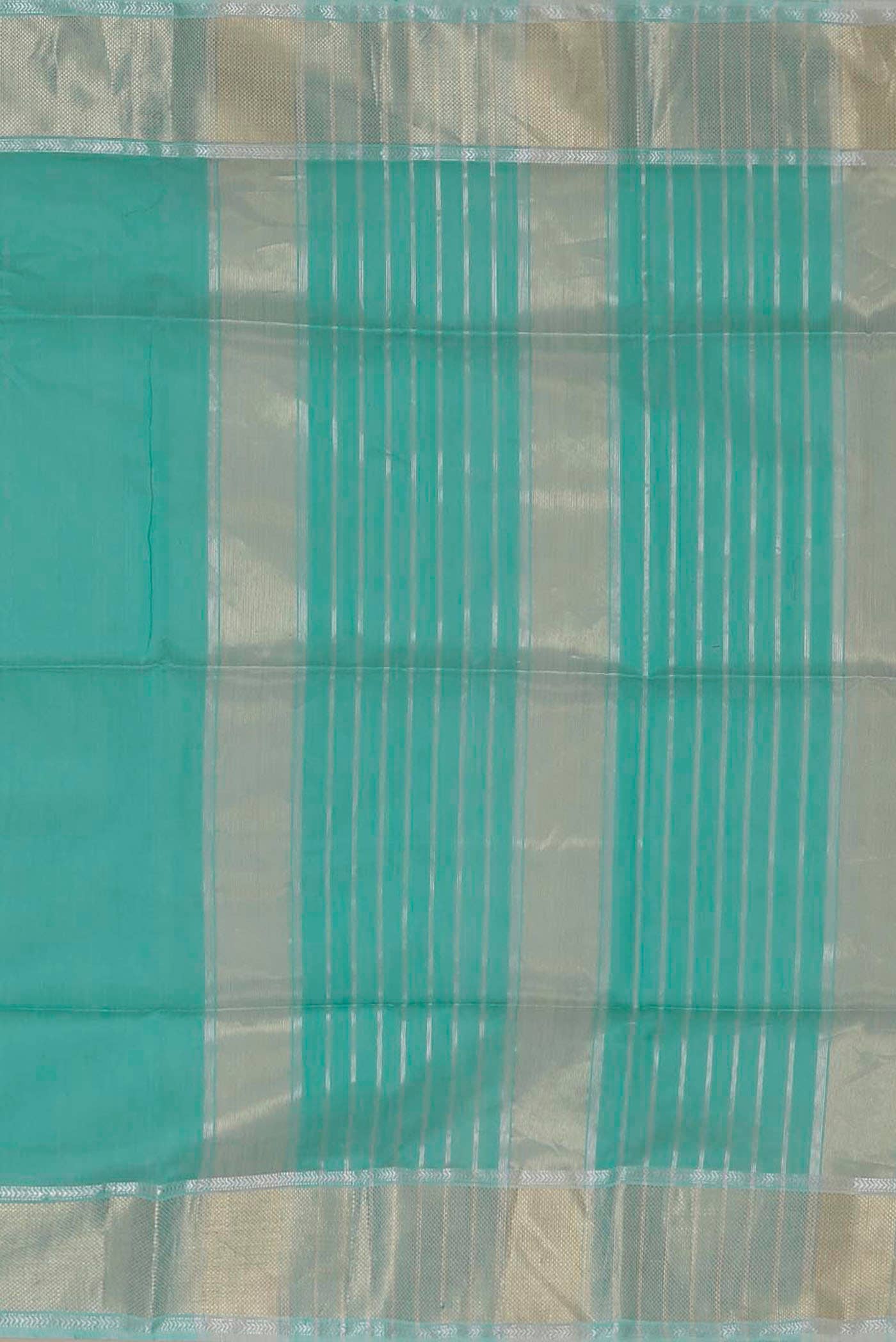 Turquoise Maheshwari Silk Cotton Saree