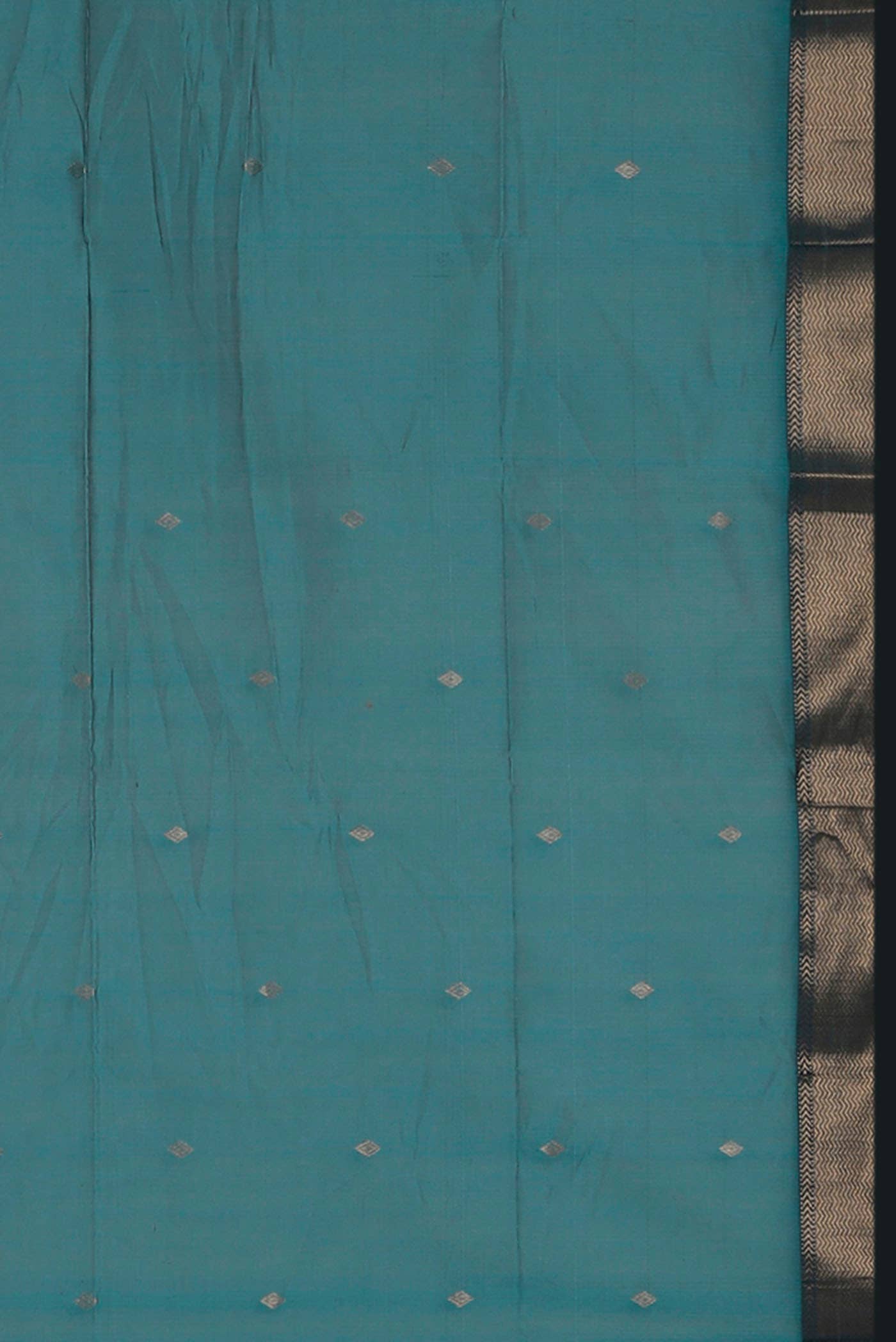 Blue Maheshwari Silk Cotton Saree