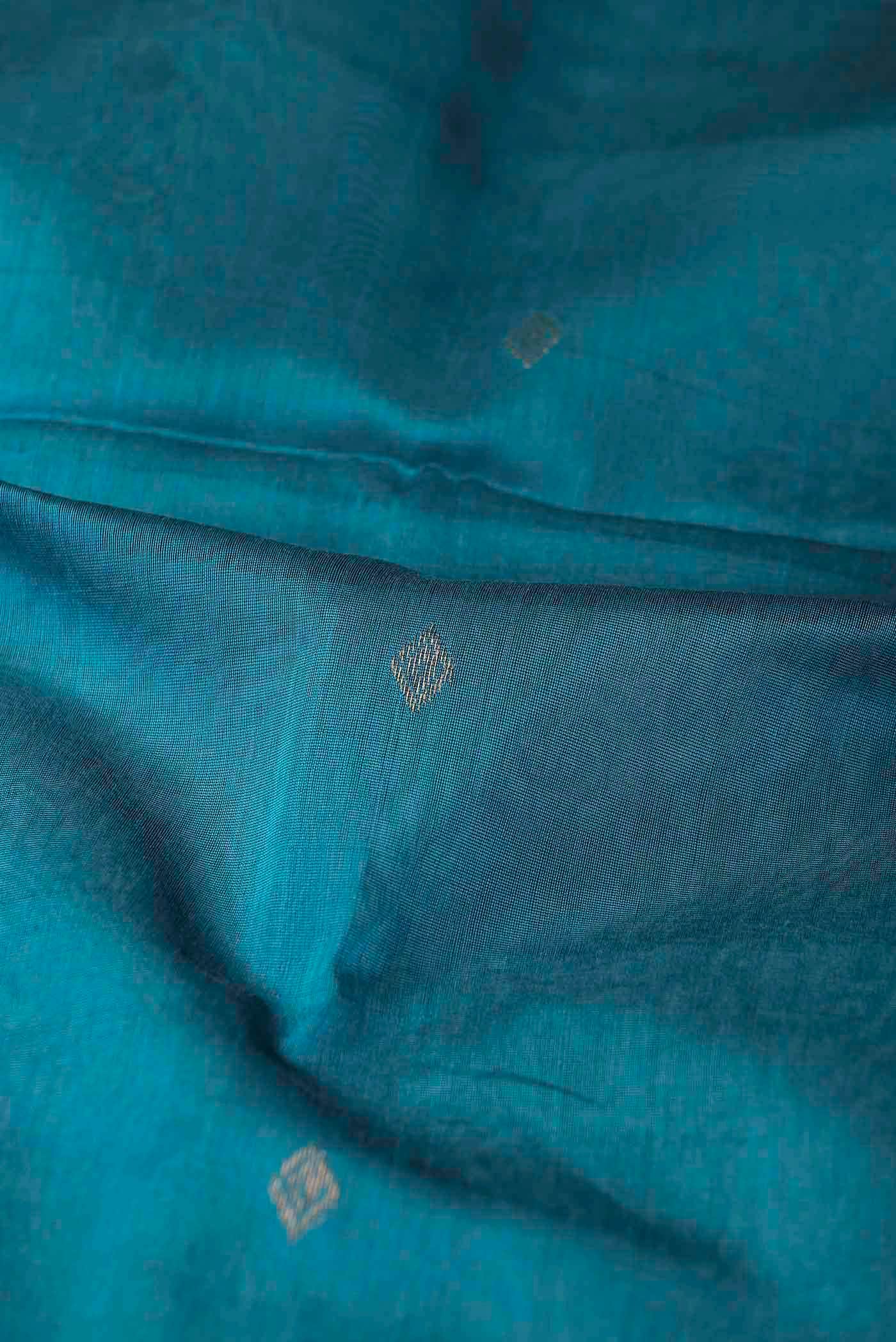 Blue Maheshwari Silk Cotton Saree