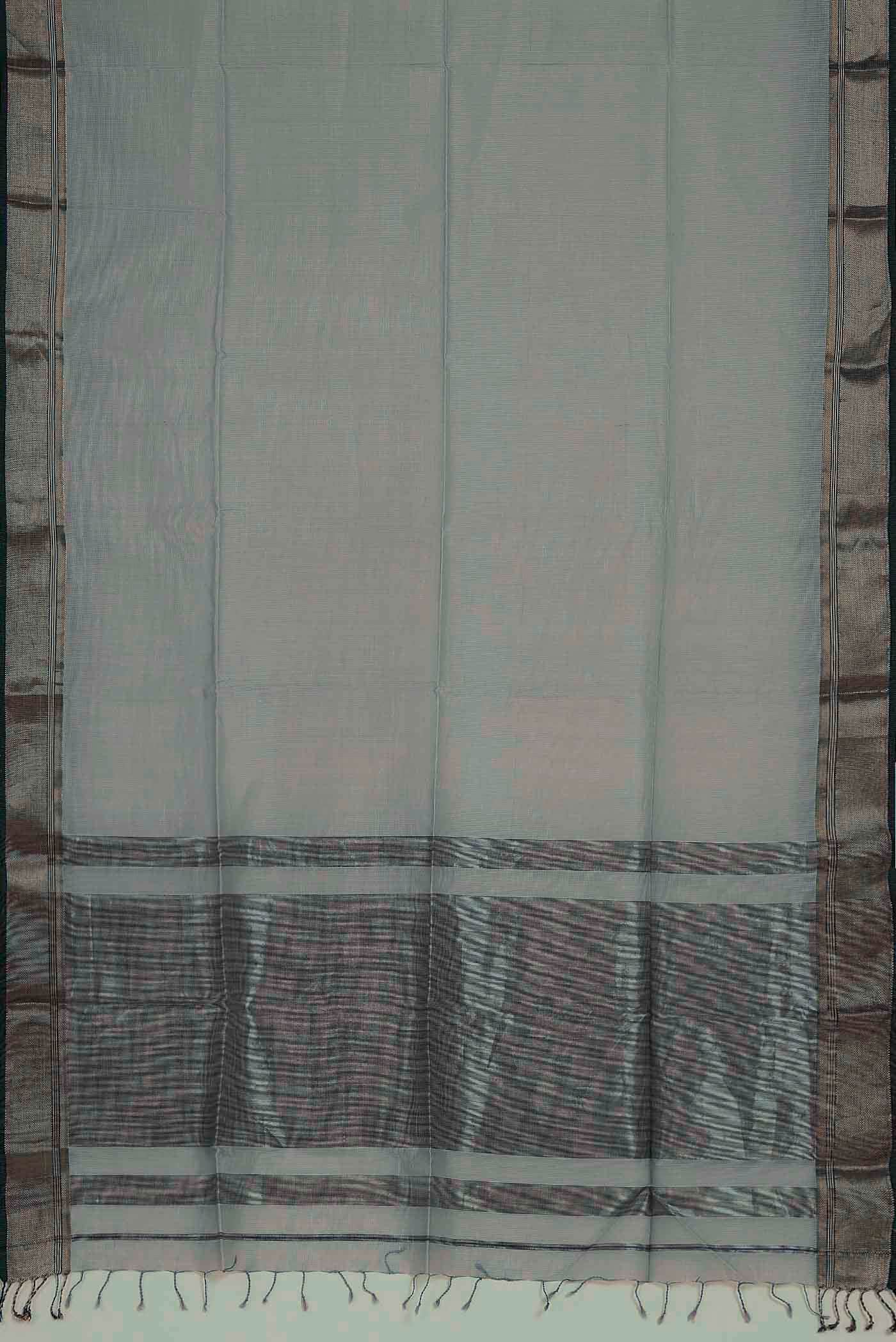Blue Maheshwari Silk Cotton Saree