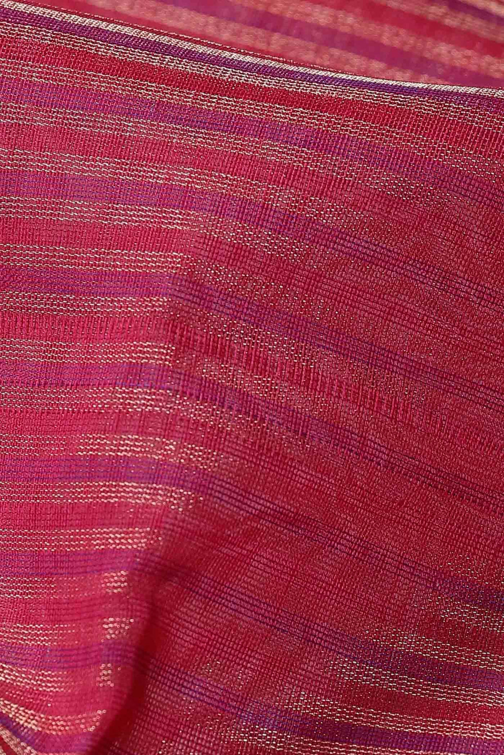 Coral Maheshwari Silk Cotton Saree