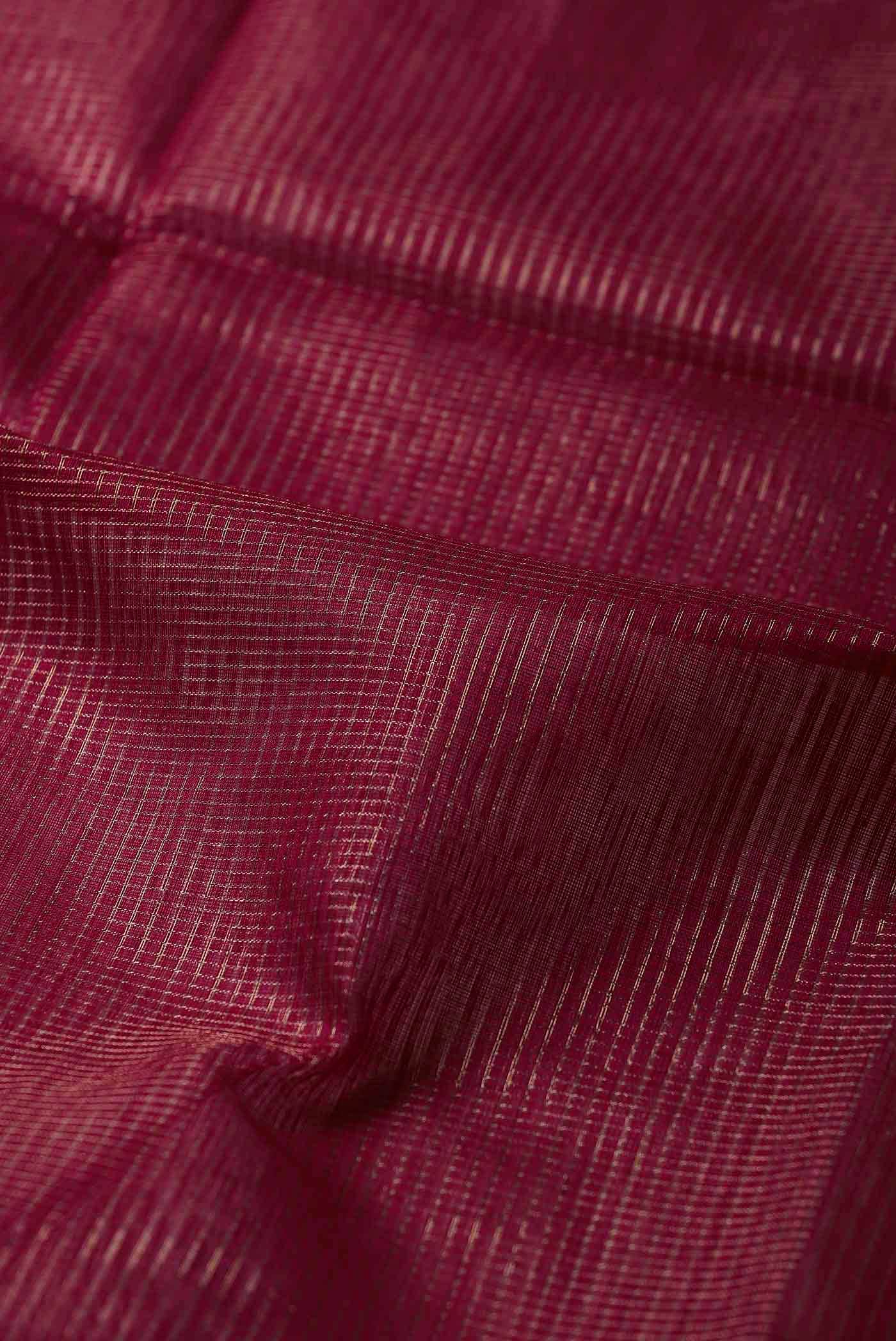 Pink Maheshwari Silk Cotton Saree