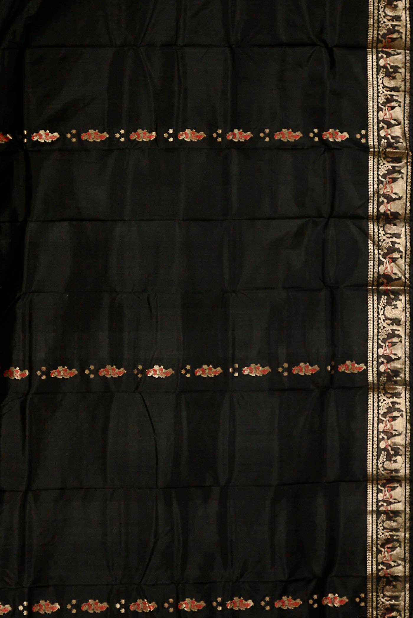 Black Baluchari Silk Saree