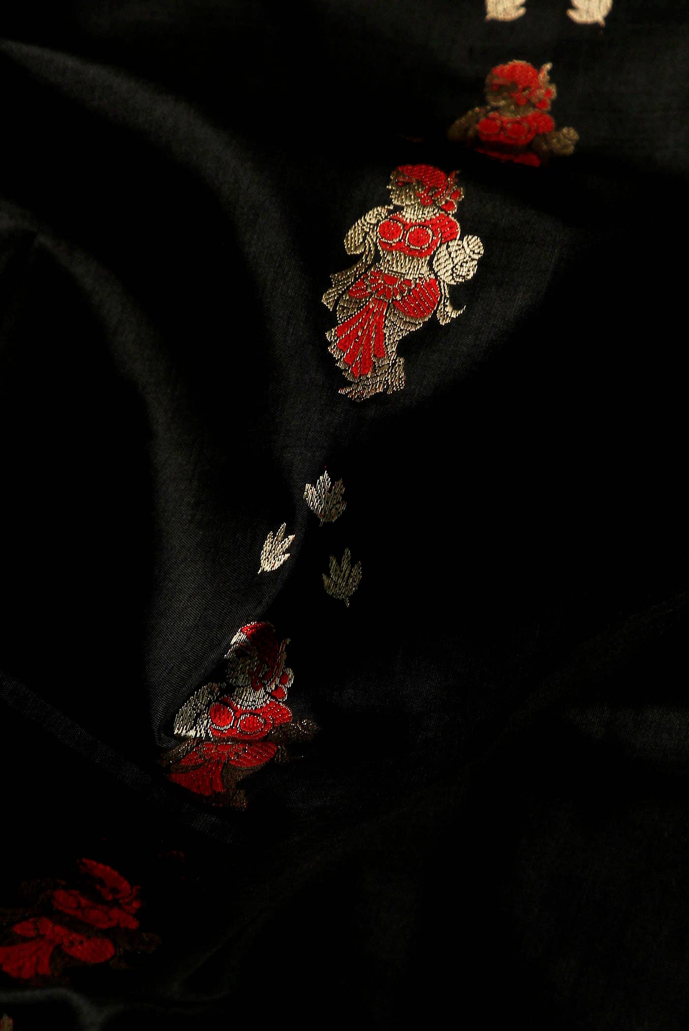 Black Baluchari Silk Saree