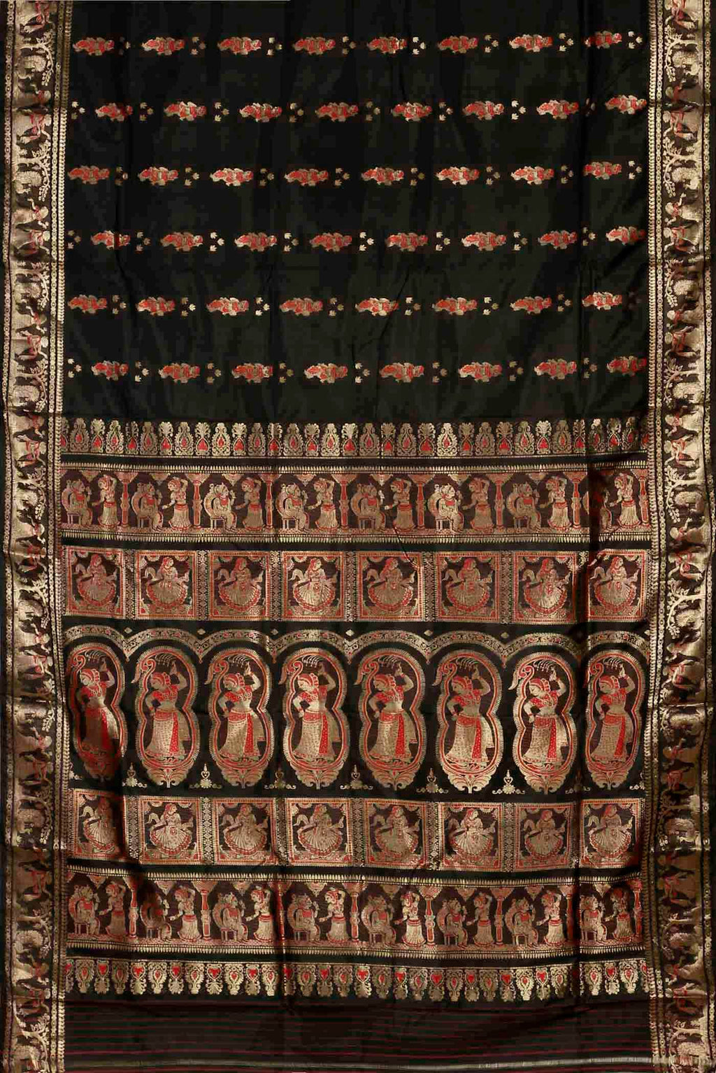 Black Baluchari Silk Saree