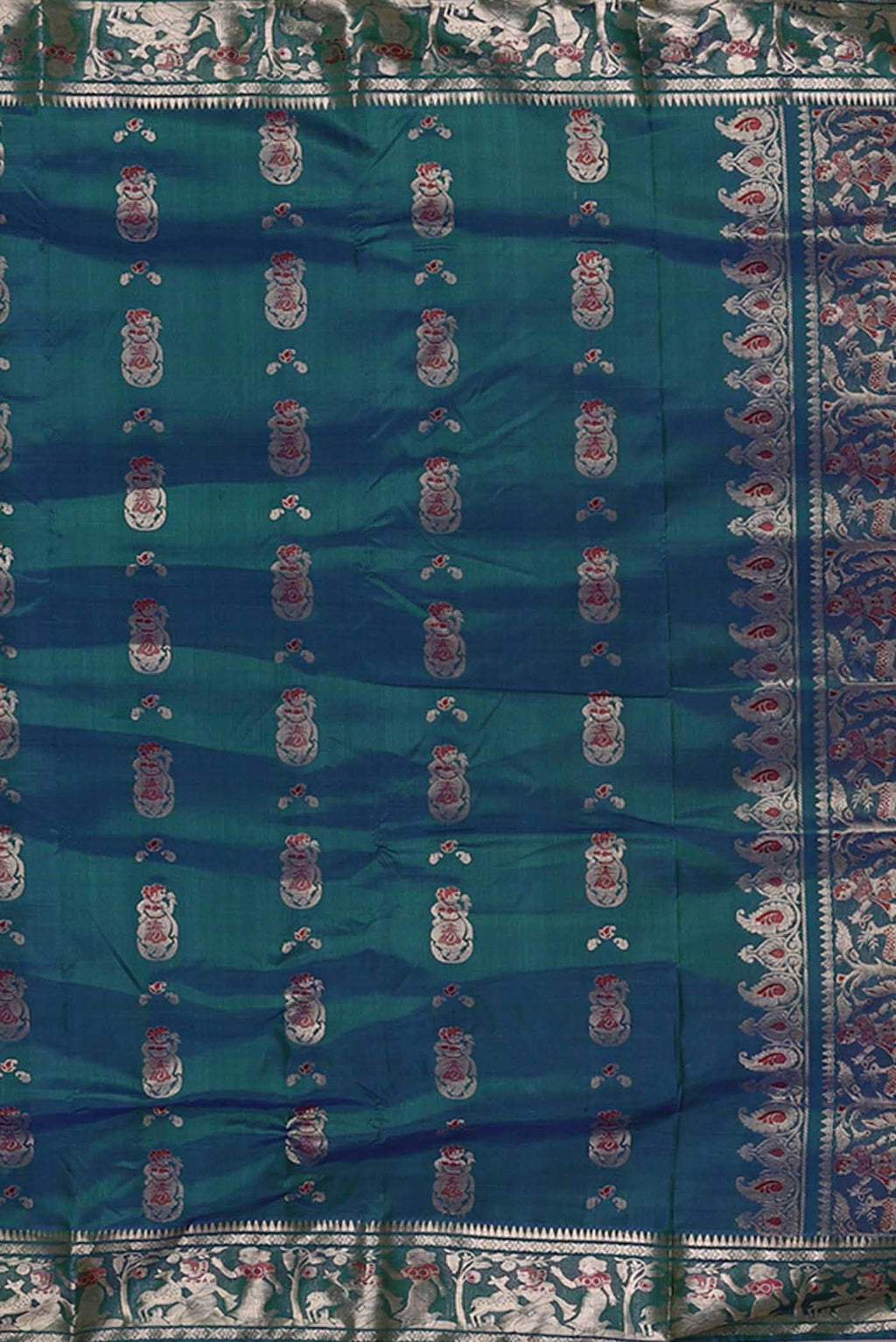 Blue Baluchari Silk Saree
