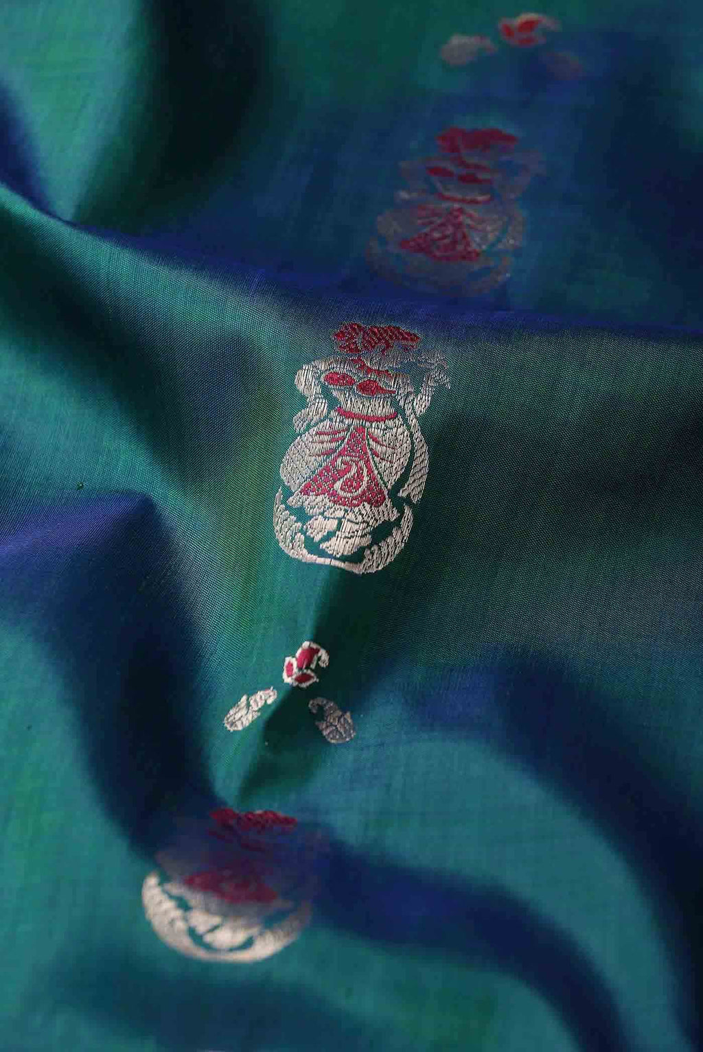 Blue Baluchari Silk Saree