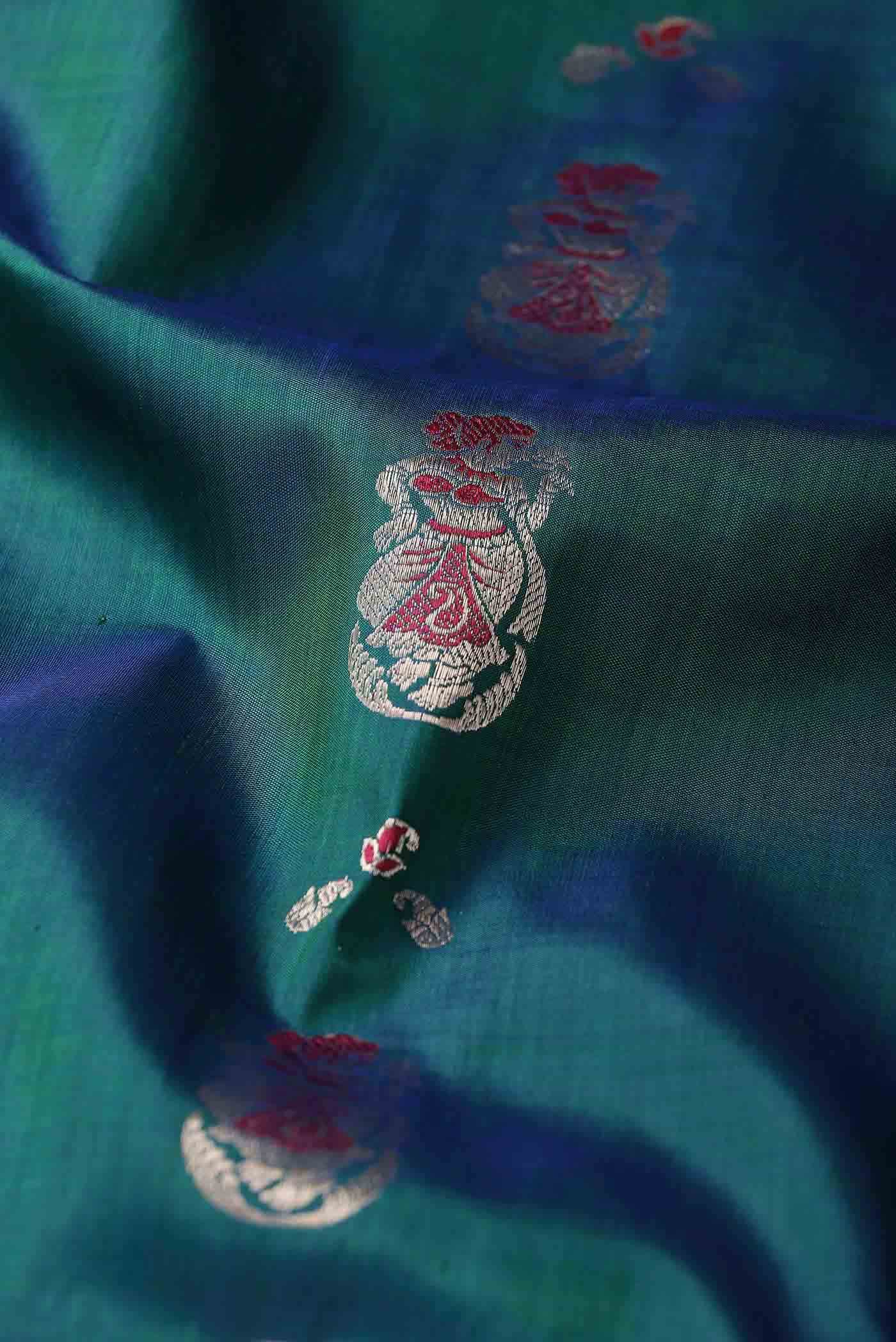 Blue Baluchari Silk Saree