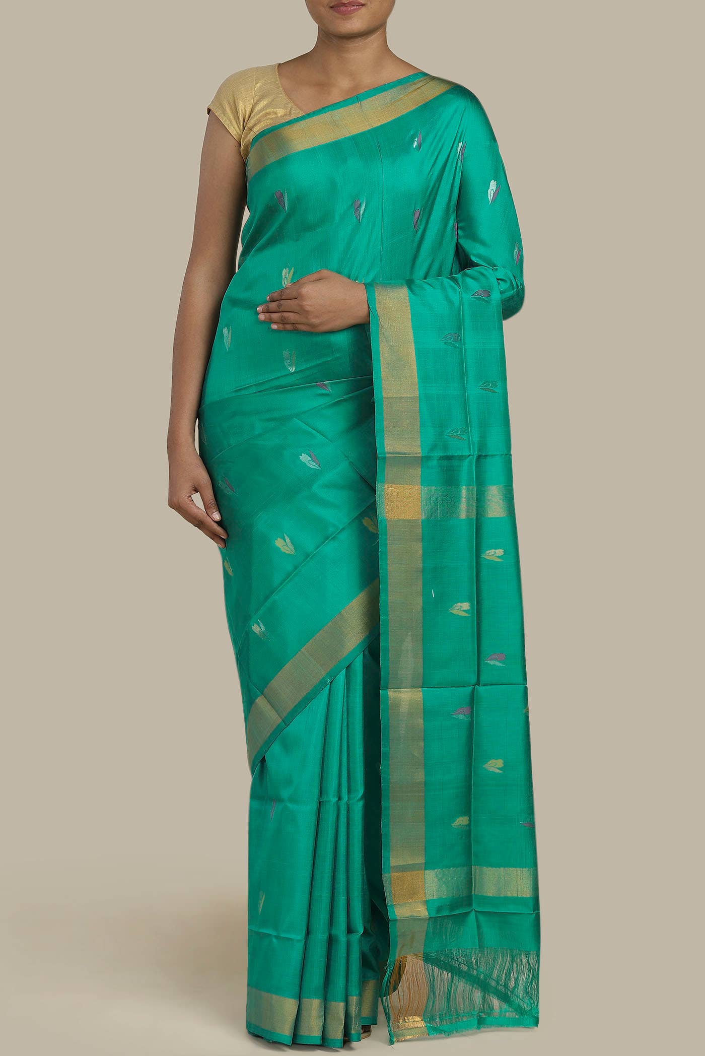 Green Uppada Silk Saree