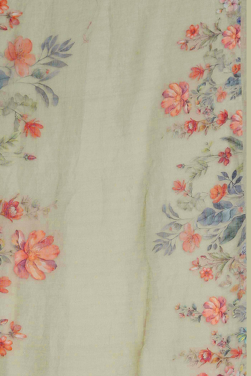 Beige Linen Saree