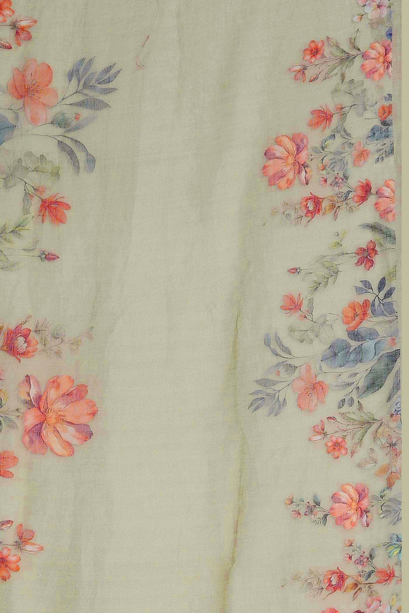 Beige Linen Saree
