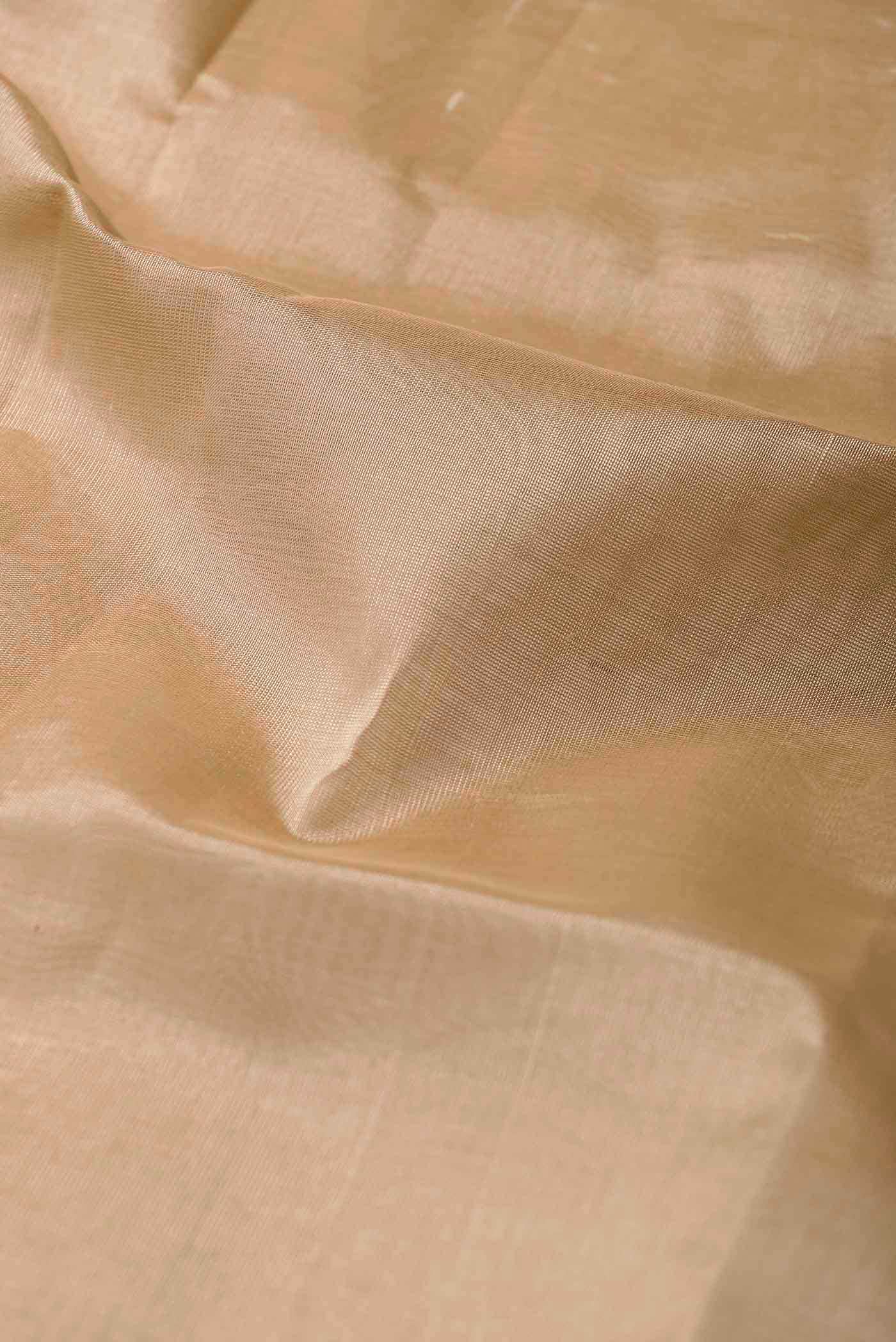 Beige Silk Cotton Saree
