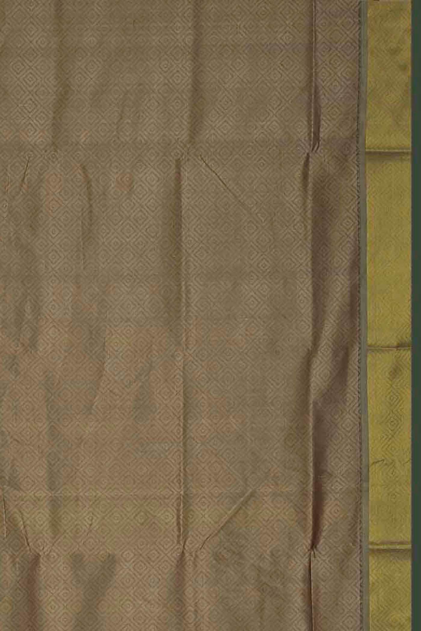 Beige Silk Cotton Saree