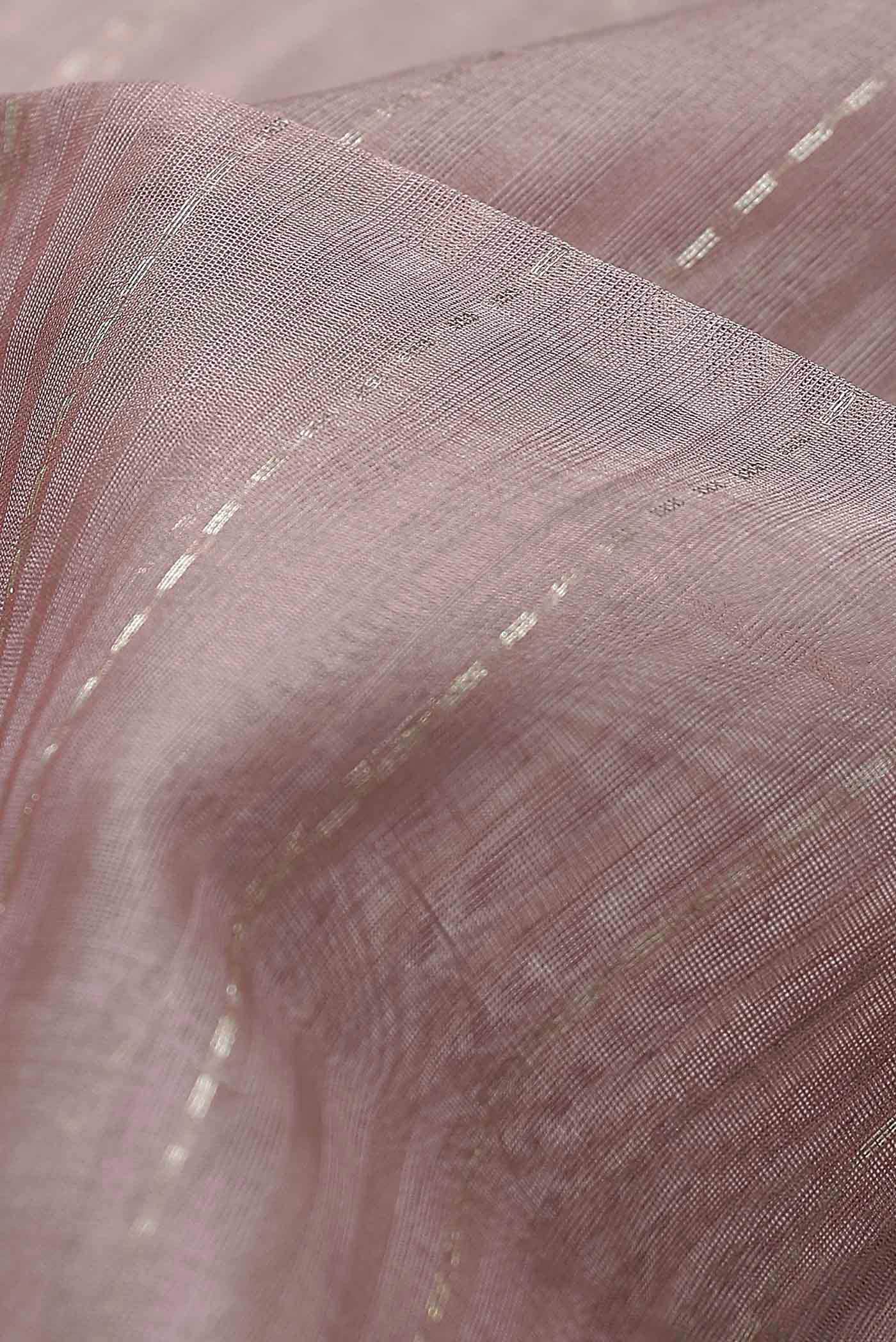 Rose pink Silk Cotton Saree