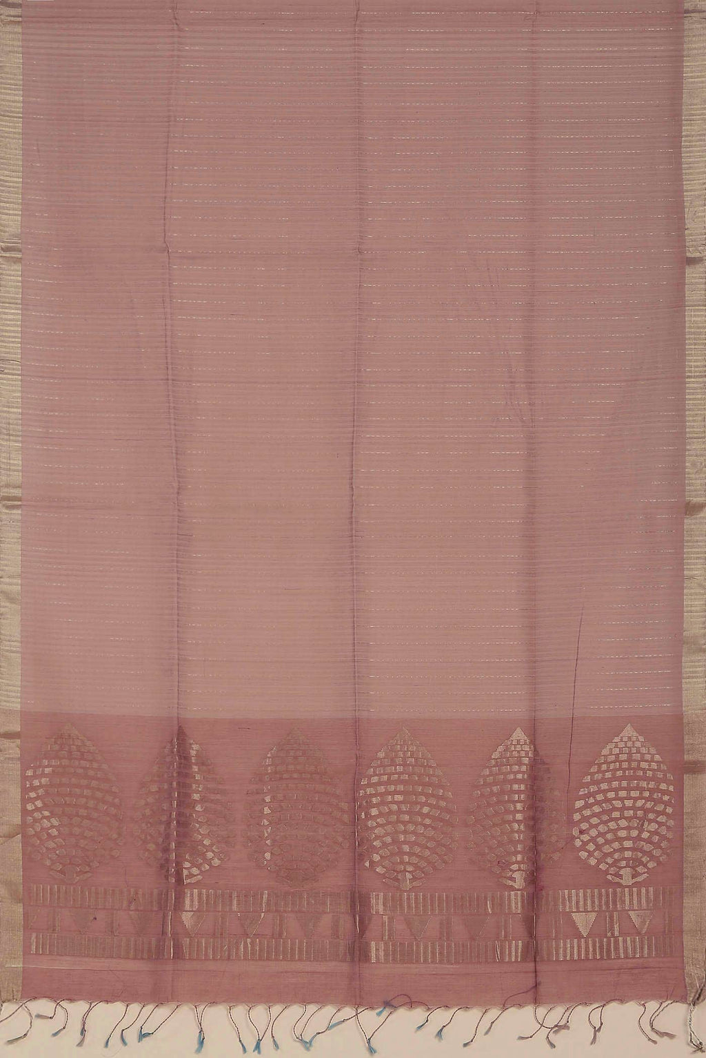Rose pink Silk Cotton Saree