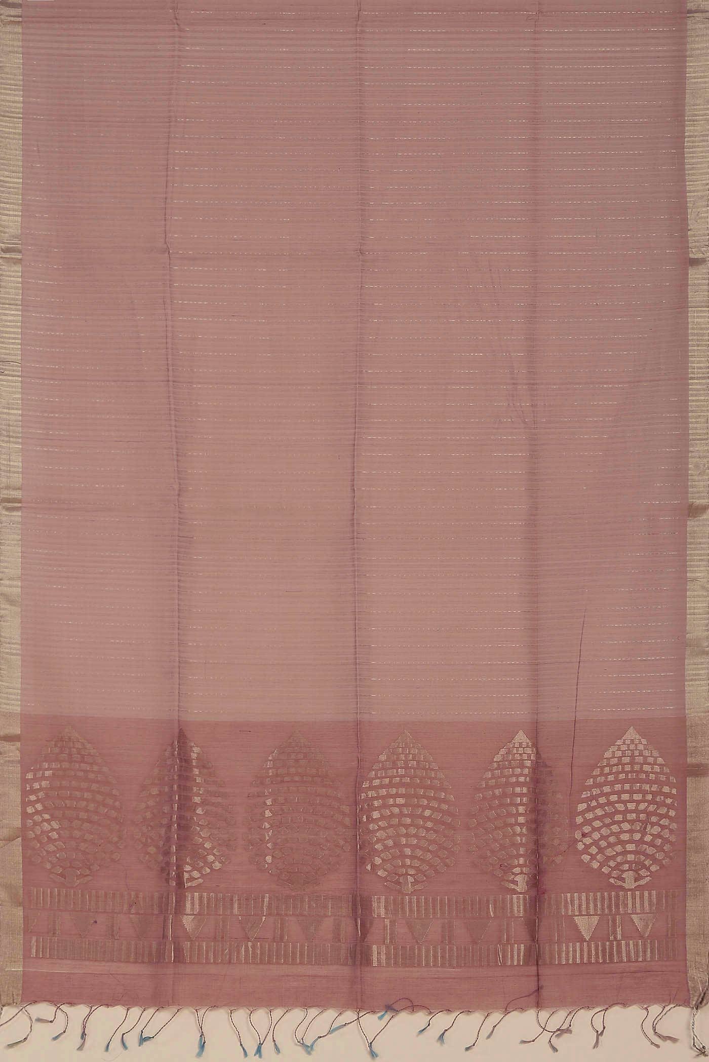 Rose pink Silk Cotton Saree