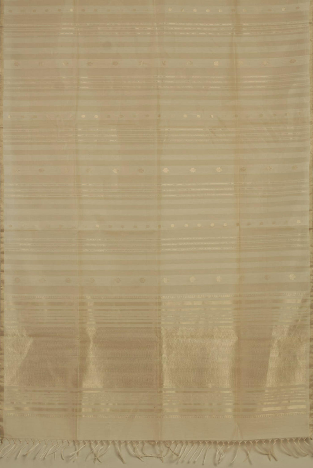 Cream Silk Cotton Saree