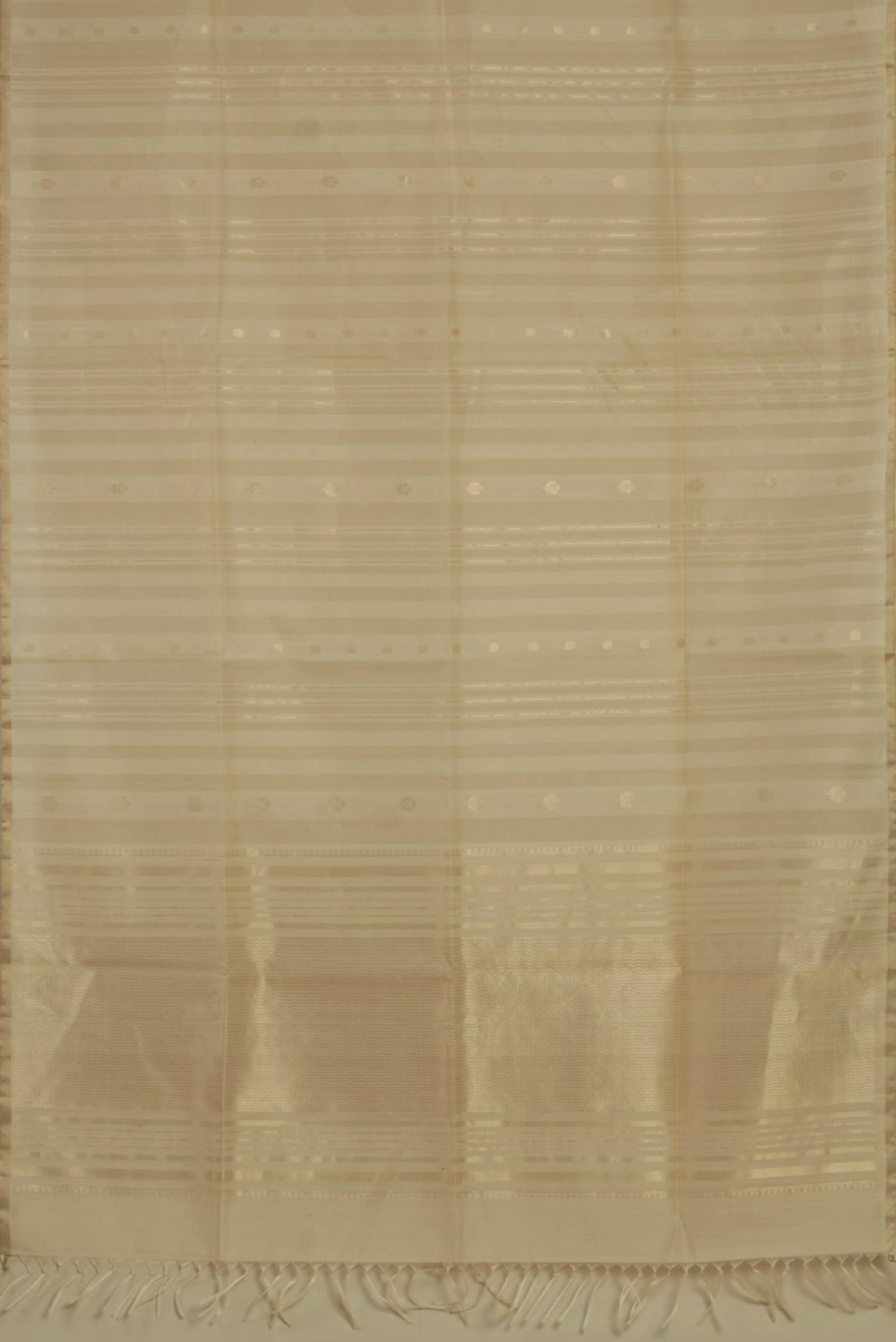 Cream Silk Cotton Saree