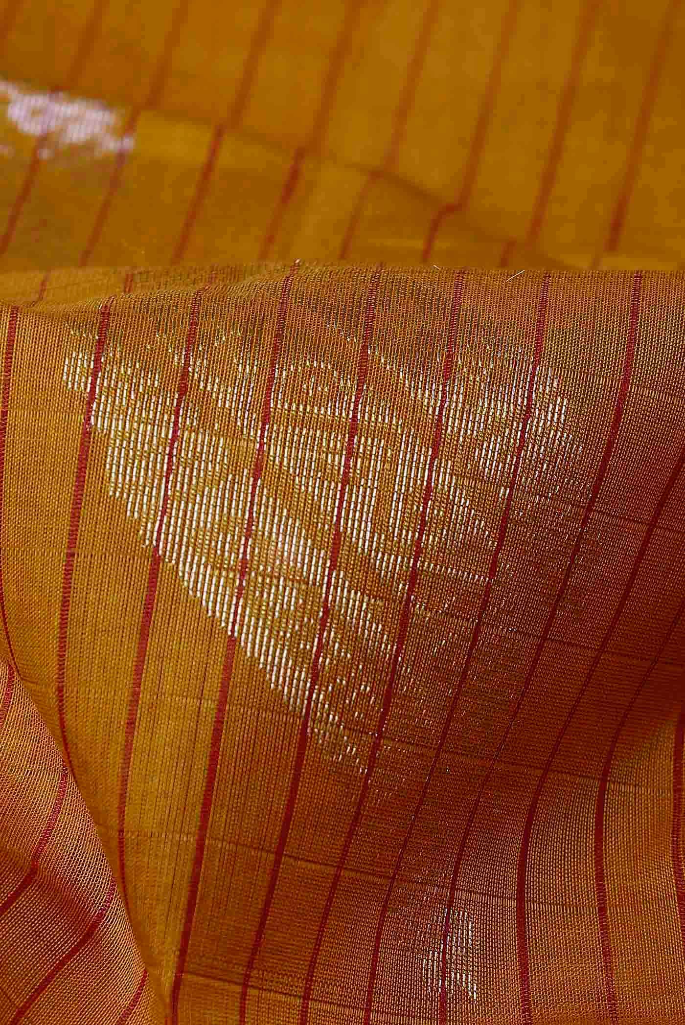 Yellow Silk Cotton Saree