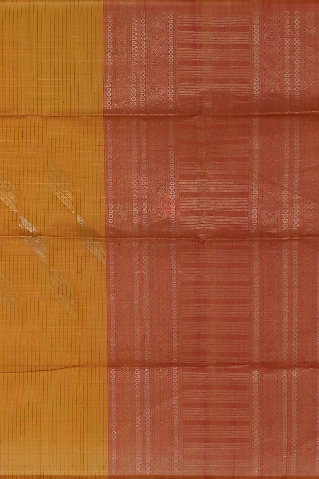 Yellow Silk Cotton Saree
