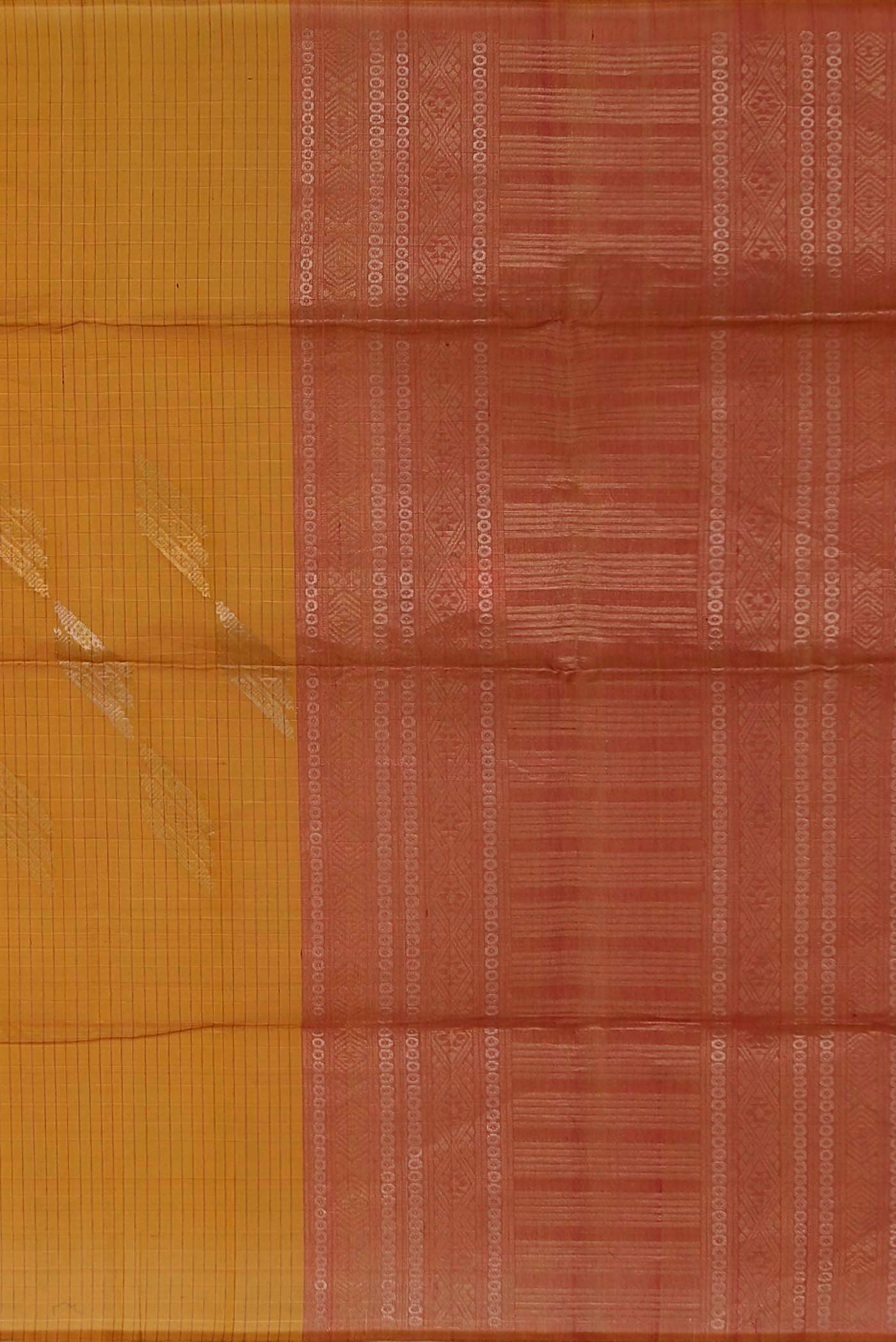 Yellow Silk Cotton Saree