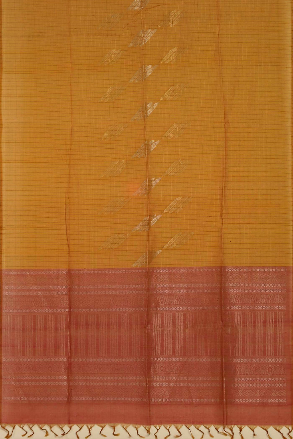 Yellow Silk Cotton Saree