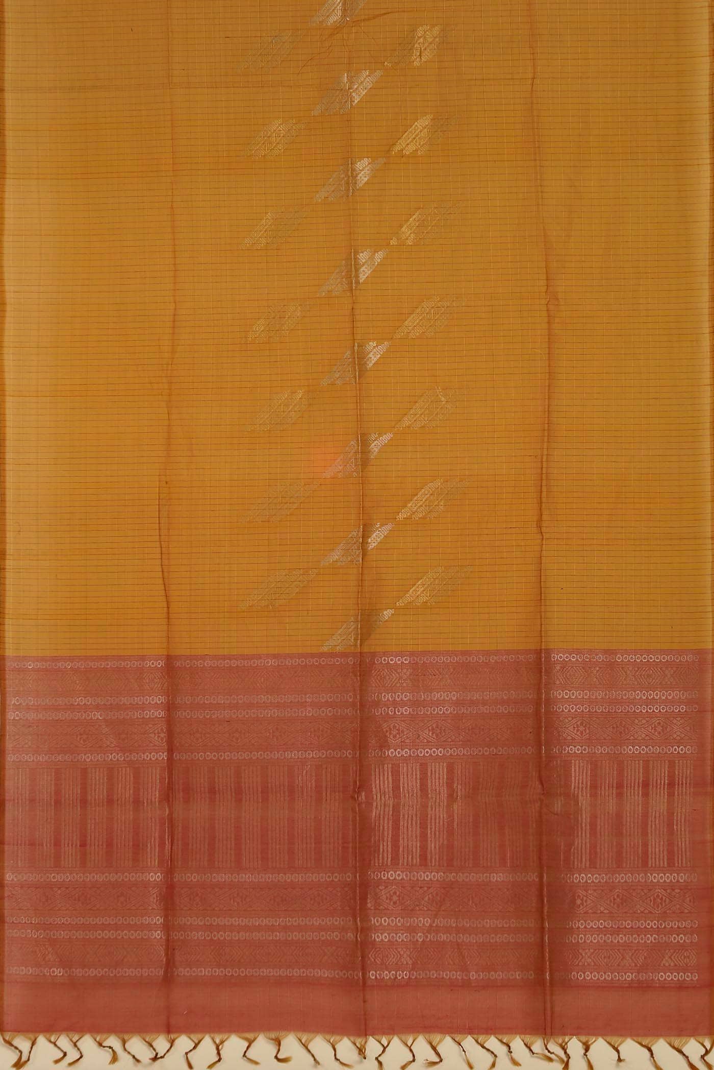 Yellow Silk Cotton Saree