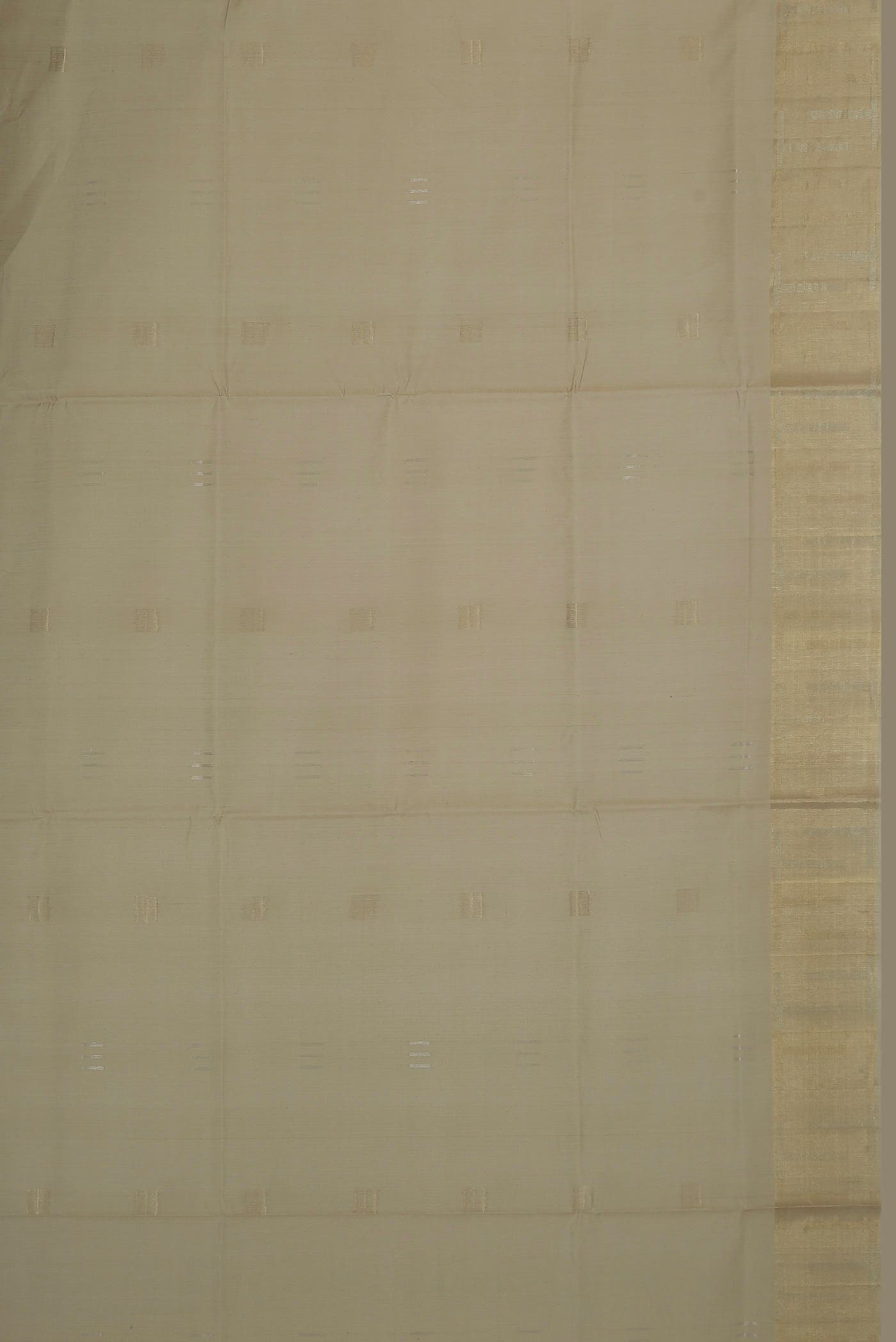 Beige Silk Cotton Saree