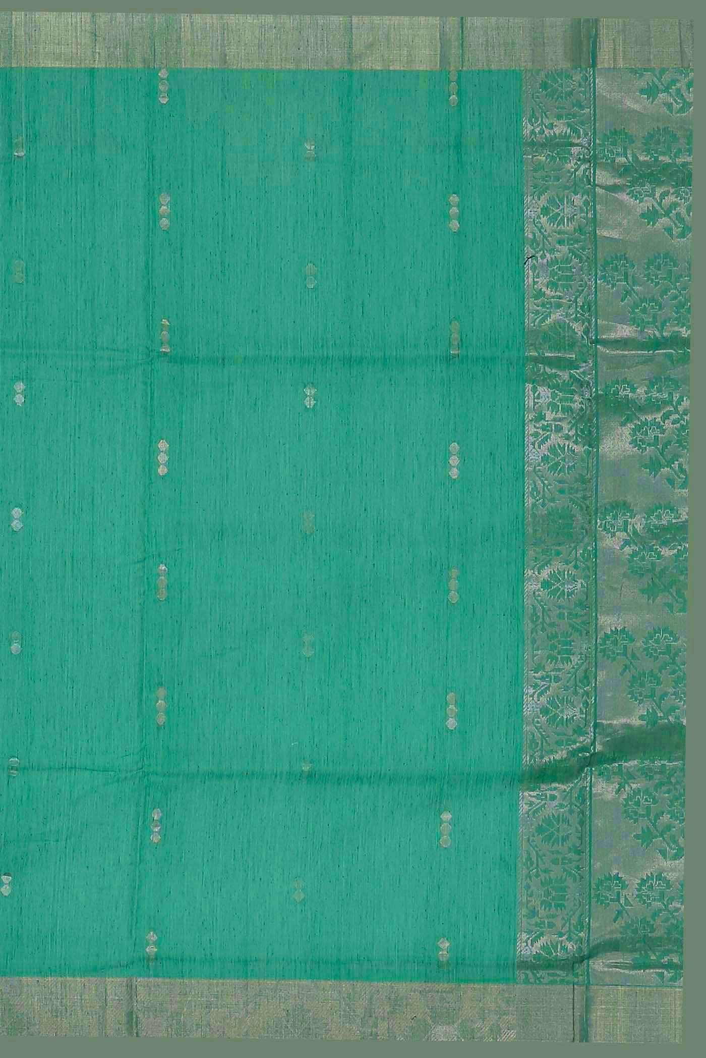 Green Silk Cotton Saree