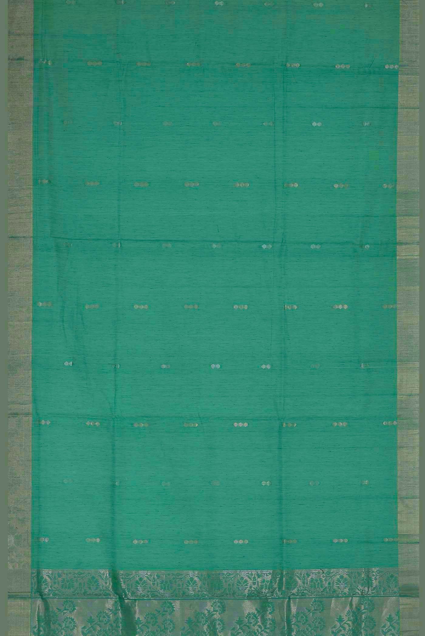 Green Silk Cotton Saree