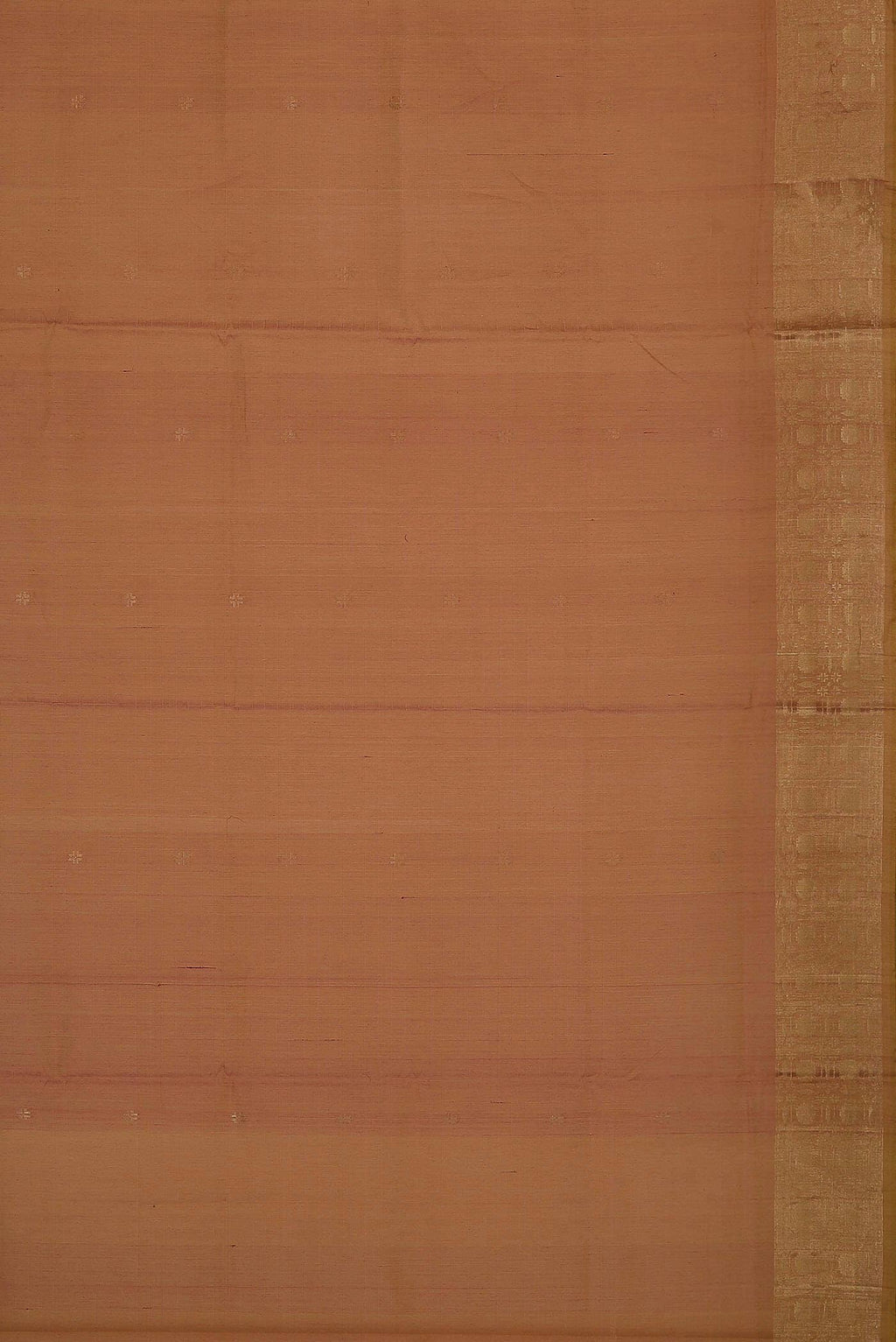 Coral with Yellow Dual Tone Silk Cotton Saree